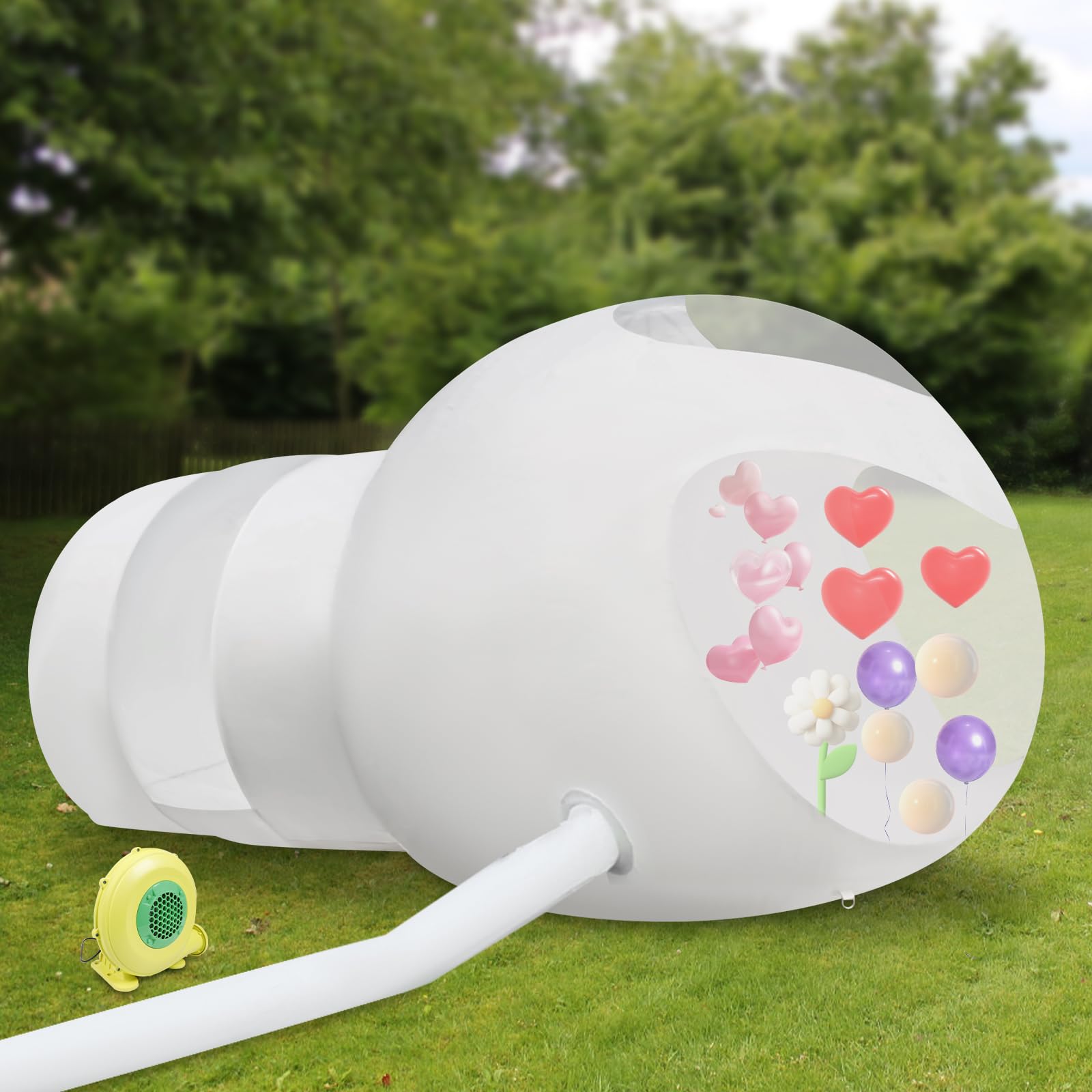 Inflatable Bubble Tent for Camping - Clear PVC Transparent Balloon House for 3-5 People with Blower | Outdoor Garden Party, Stargazing & Backyard Glamping Shelter