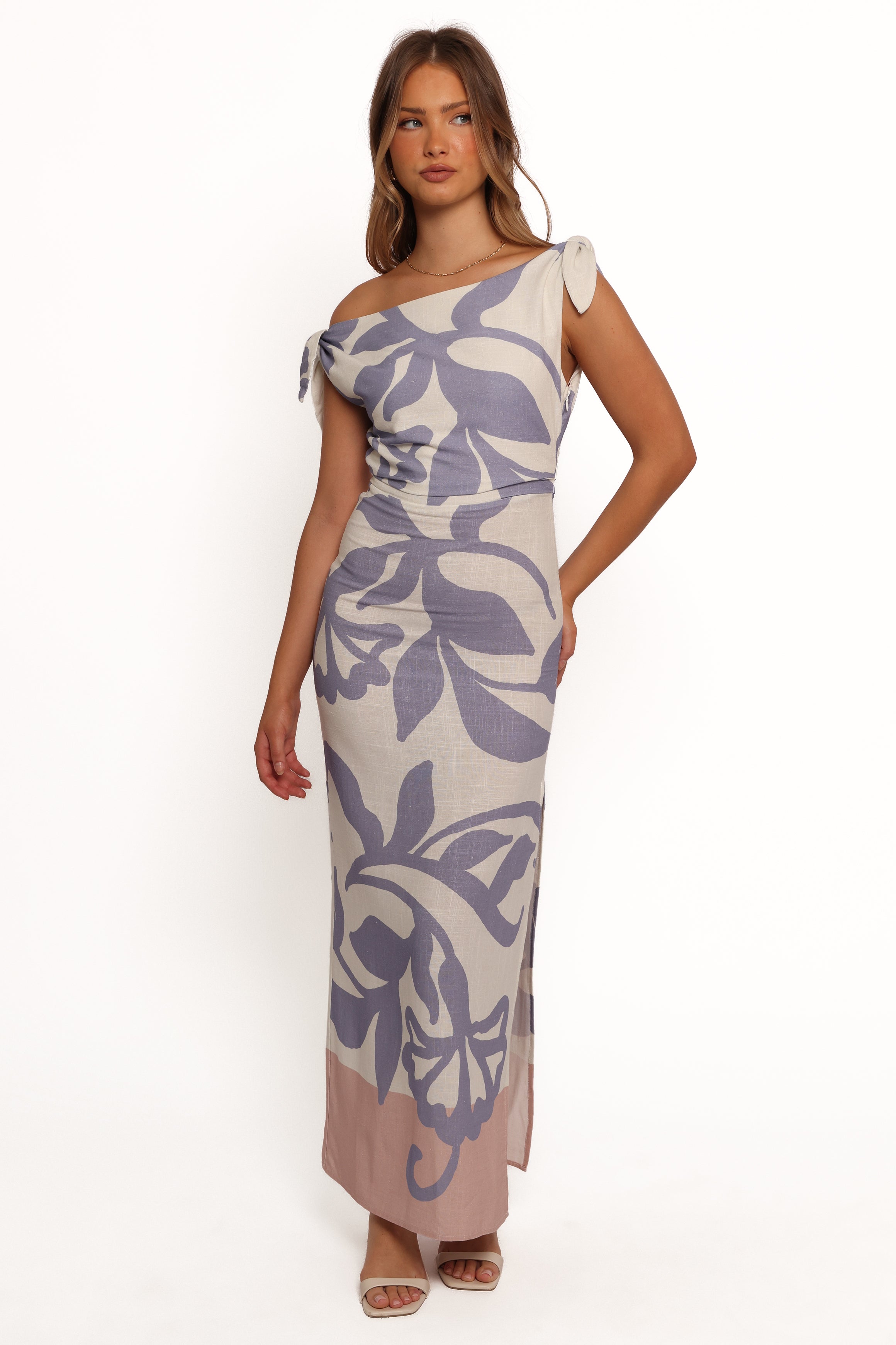Ally Midi Dress by Sharon - Elegant Floral Print Women's Summer Dress for Casual Outings & Beach Vacations