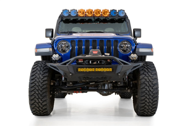 Addictive Desert Designs 18-23 Jeep Gladiator & Wrangler JT/JL Stealth Fighter Front Bumper - Heavy Duty Off-Road Protection for Rock Crawling & Trail Adventures