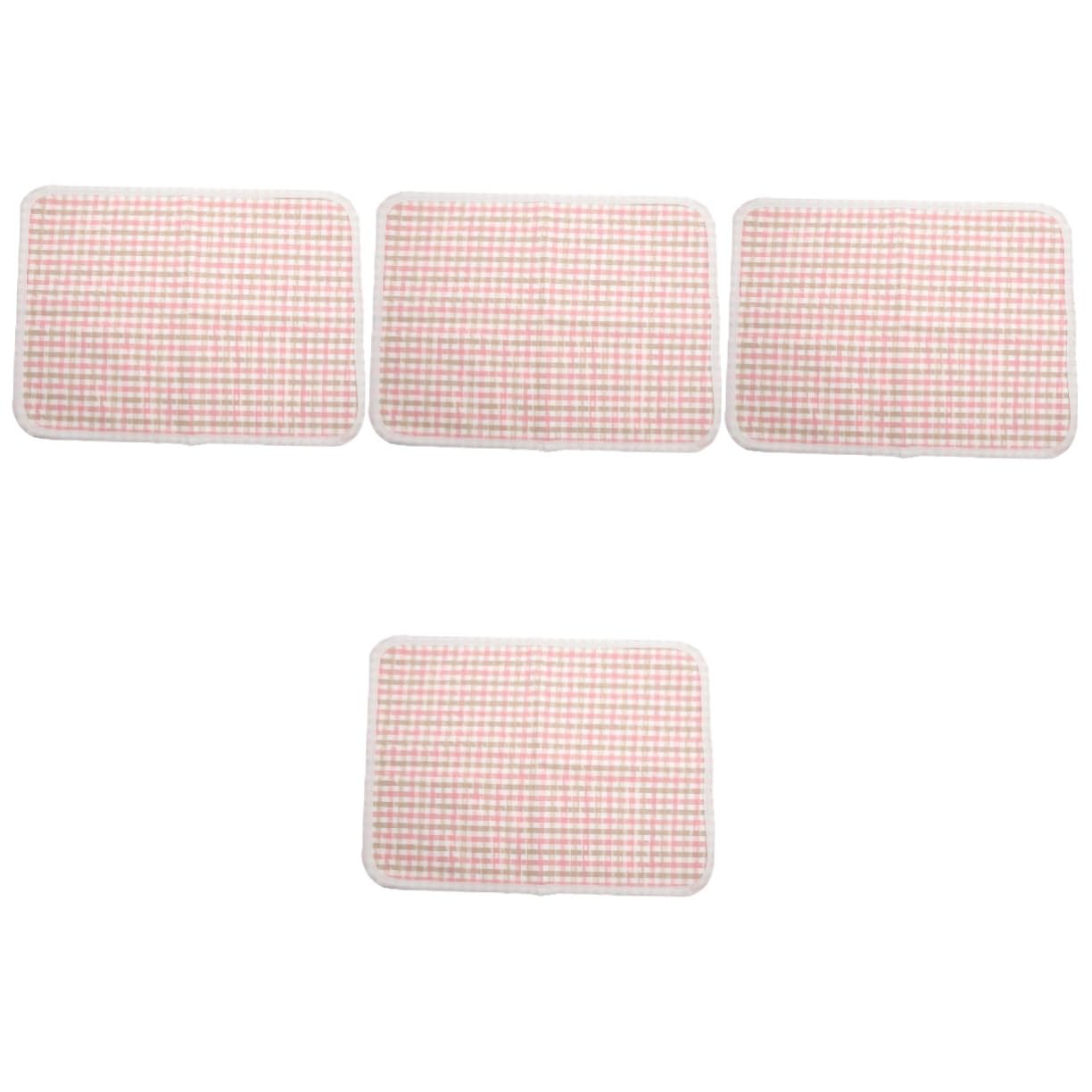 SUPVOX 4-Pack Washable Dog Pee Pads - Reusable Puppy Training Pads, Waterproof Pet Diaper Pads in Pink - Great for Housebreaking, Crate Training & Protecting Floors from Accidents