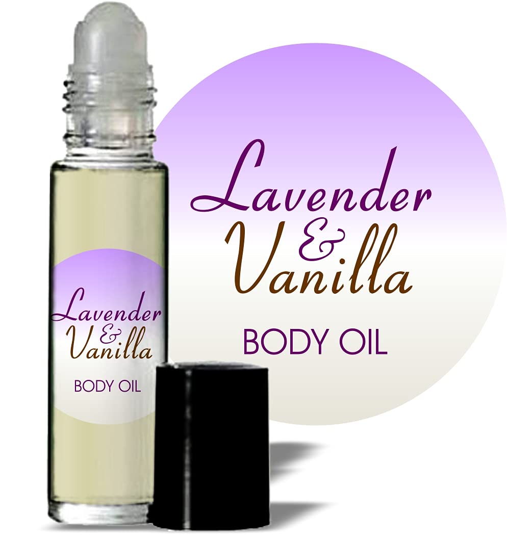 Lavender Vanilla Perfume Body Oil - Travel Size, Long Lasting, Unisex Fragrance for Women & Men | Perfect for Daily Wear, Gifts & On-the-Go Hydration
