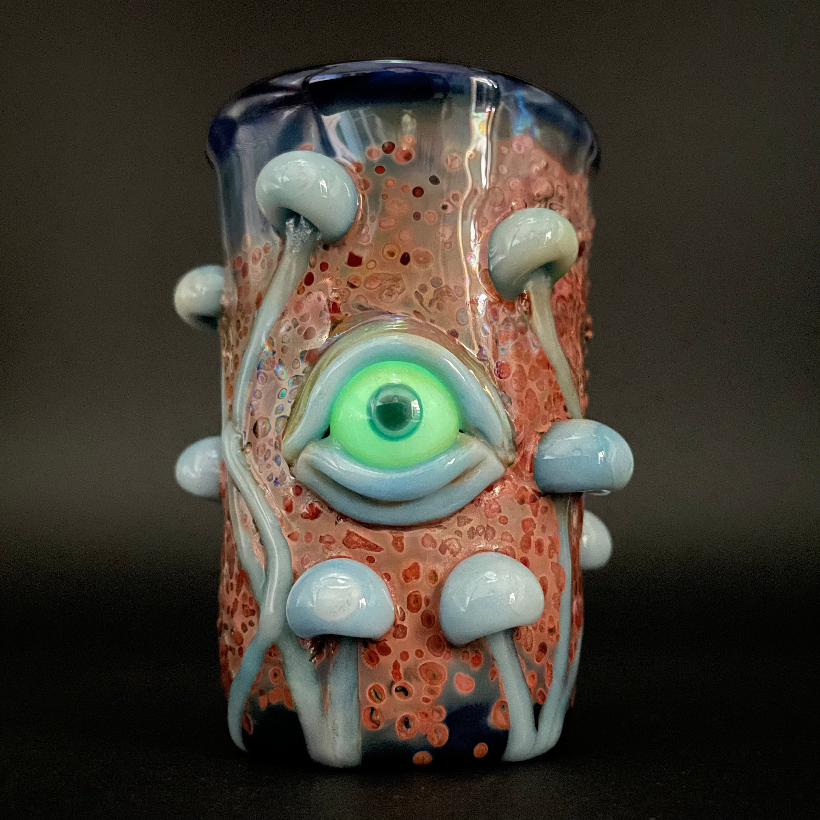 Siberian Mushroom Shot Glass - Unique Handcrafted Ceramic Drinking Cup for Vodka, Whiskey, Tequila - Perfect for Parties, Camping & Home Bar Decor