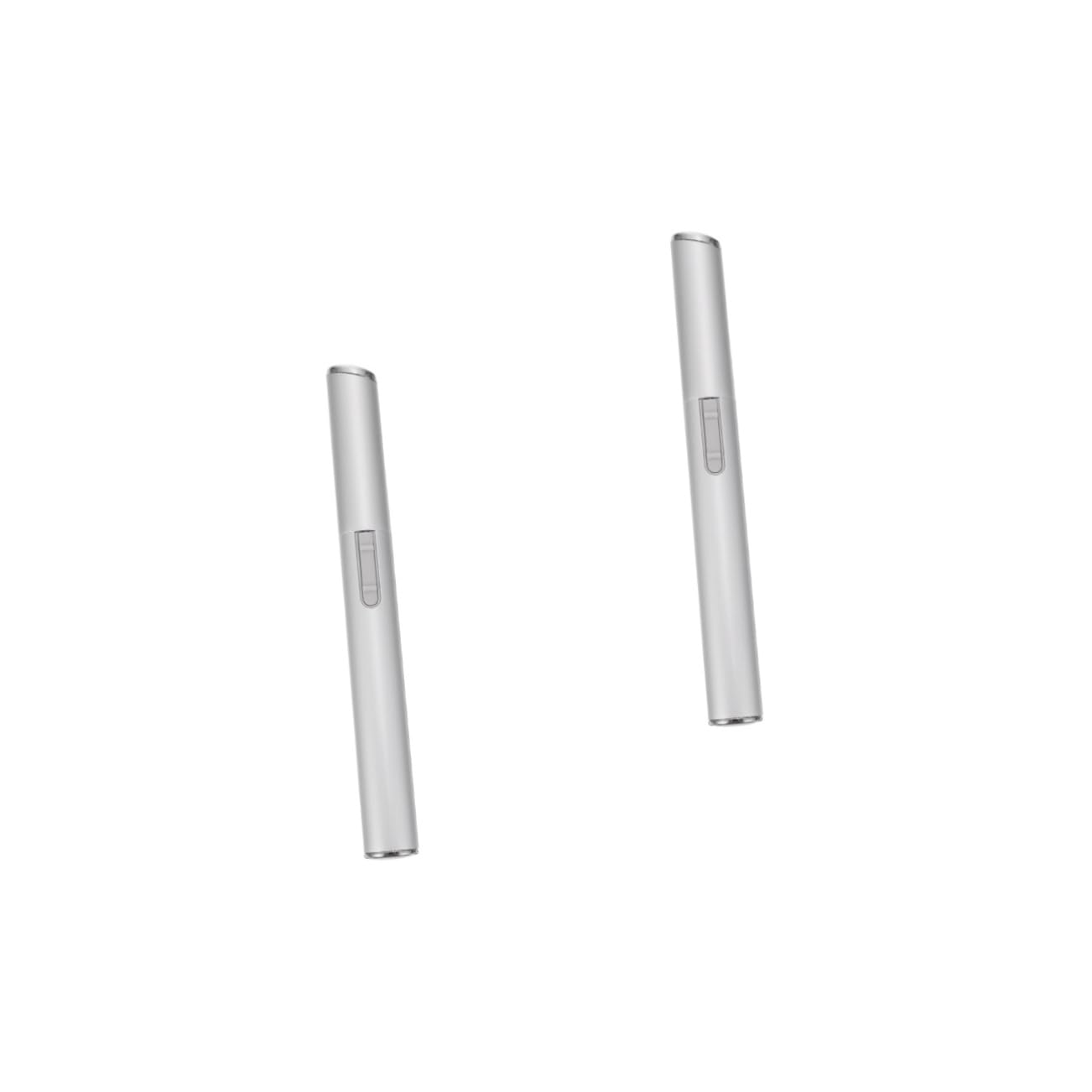 2 Pack Electric Eyebrow Trimmer & Shaver for Women & Men - Painless Facial Hair Remover, Nose Hair Trimmer, Beard Grooming Kit - Silver ABS (Perfect for Travel, Home & Salon Use)