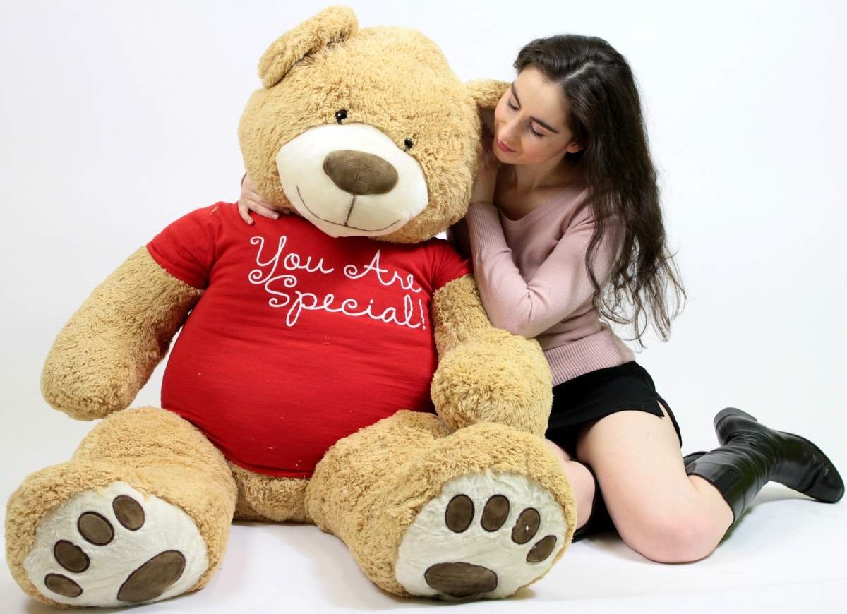 You Are Special 5 Foot Giant Teddy Bear - Soft Plush Stuffed Animal with Special T-Shirt | Perfect for Birthdays, Valentine's Day & Gifts