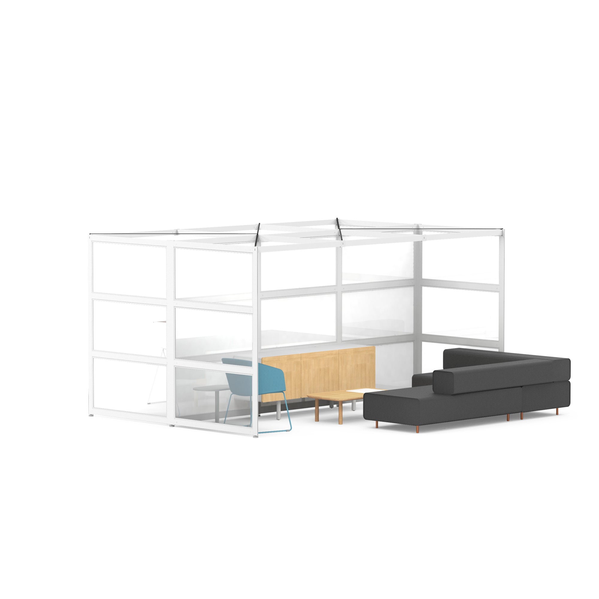 Poppinspaces Refocus Space 108503 - Premium Home & Office Organization Solution for Stress-Free Workspaces | Perfect for Remote Work & Study Areas