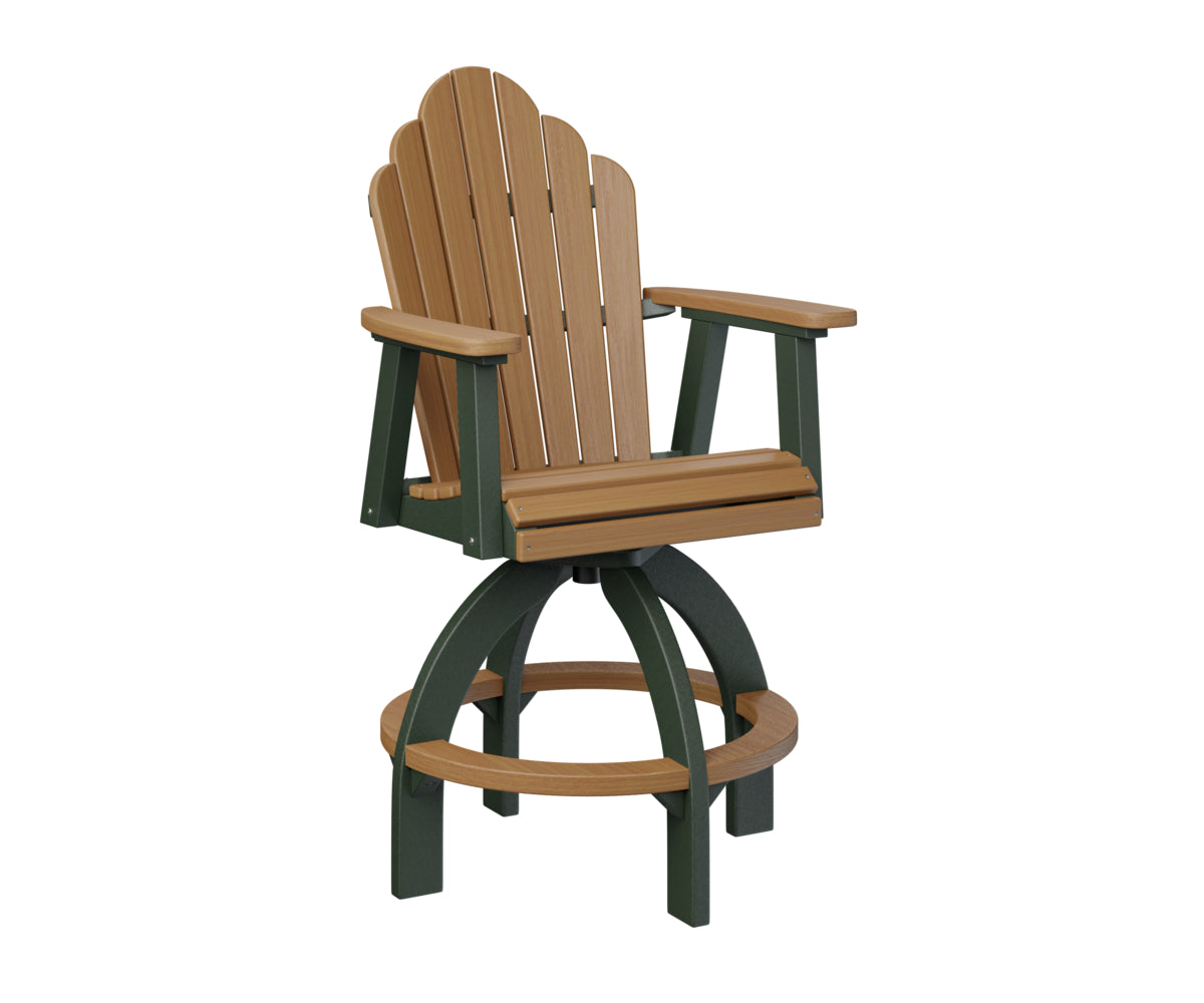 Natural Teak on Green