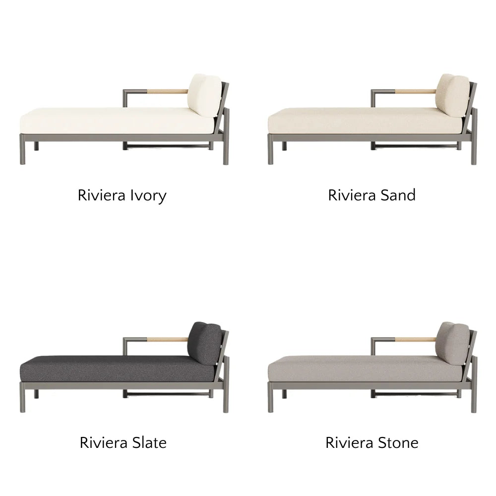 Breeze XL Outdoor Chaise Lounge Chair - Left Facing Patio Furniture for Poolside, Garden & Backyard Relaxation