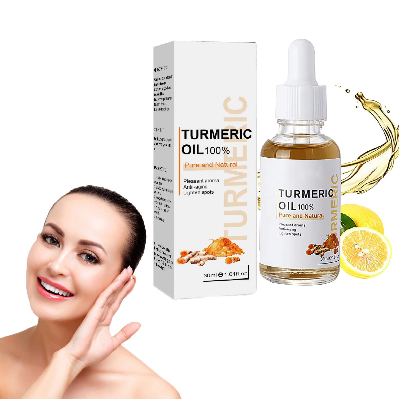 Lavlift Turmeric Serum for Face - Dark Spot Corrector & Brightening Treatment with Moisturizing Benefits | Fades Hyperpigmentation, Evens Skin Tone | Perfect for Daily Skincare Routine & Nighttime Use (1PC)