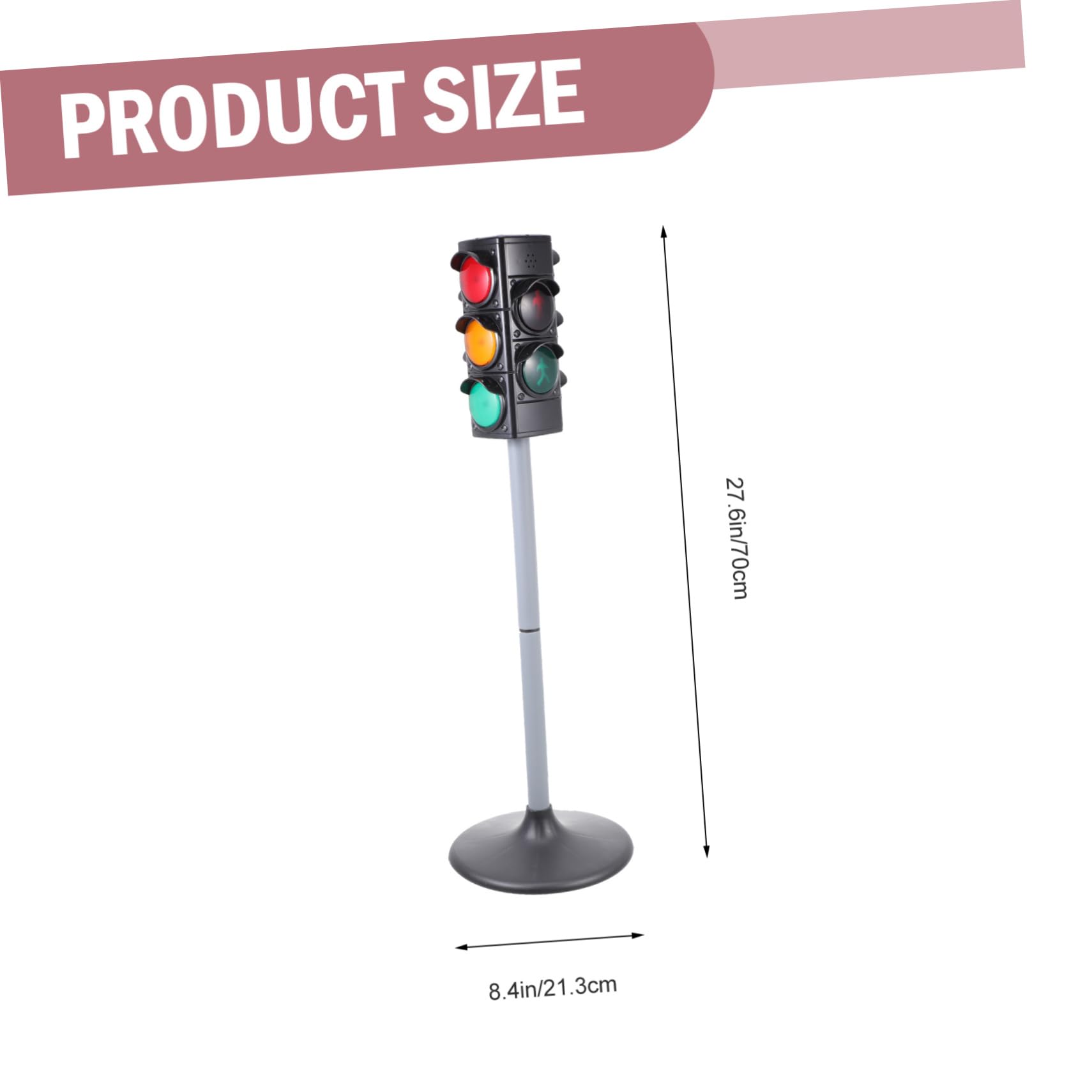 Miniature Traffic Sign Toy Set - Educational Road & Crosswalk Signs for Kids, ABS Plastic Traffic Light Model - Perfect for Learning, Playtime & DIY Road Scenes