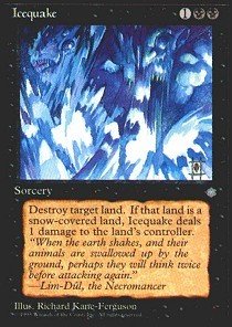 Magic The Gathering Icequake Card - Ice Age Expansion - Collectible Trading Card Game for Deck Building & Strategy Play