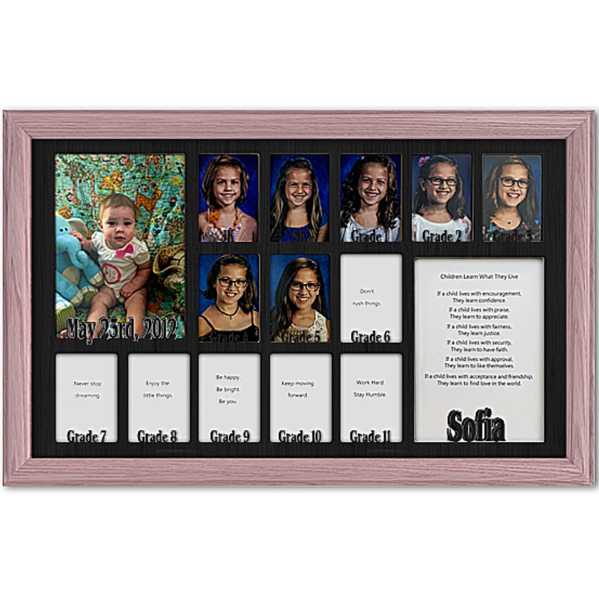 Personalized Northland School Years Photo Frame - Holds 12 (2.5