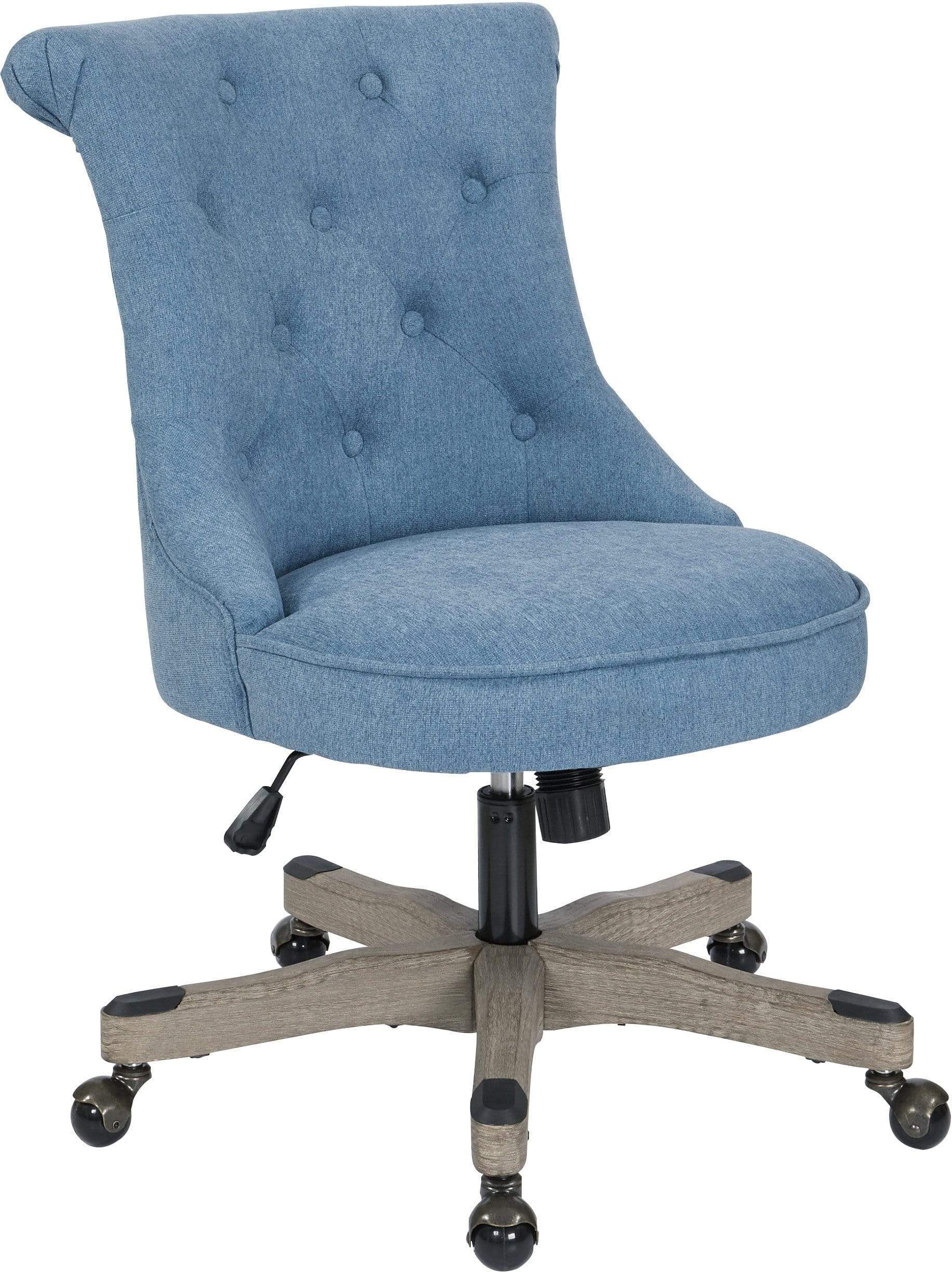 OSP Designs Hannah Tufted Office Chair - Ergonomic Executive Desk Chair with Lumbar Support for Home & Office Workspace - Comfortable Computer Chair for Long Hours Sitting