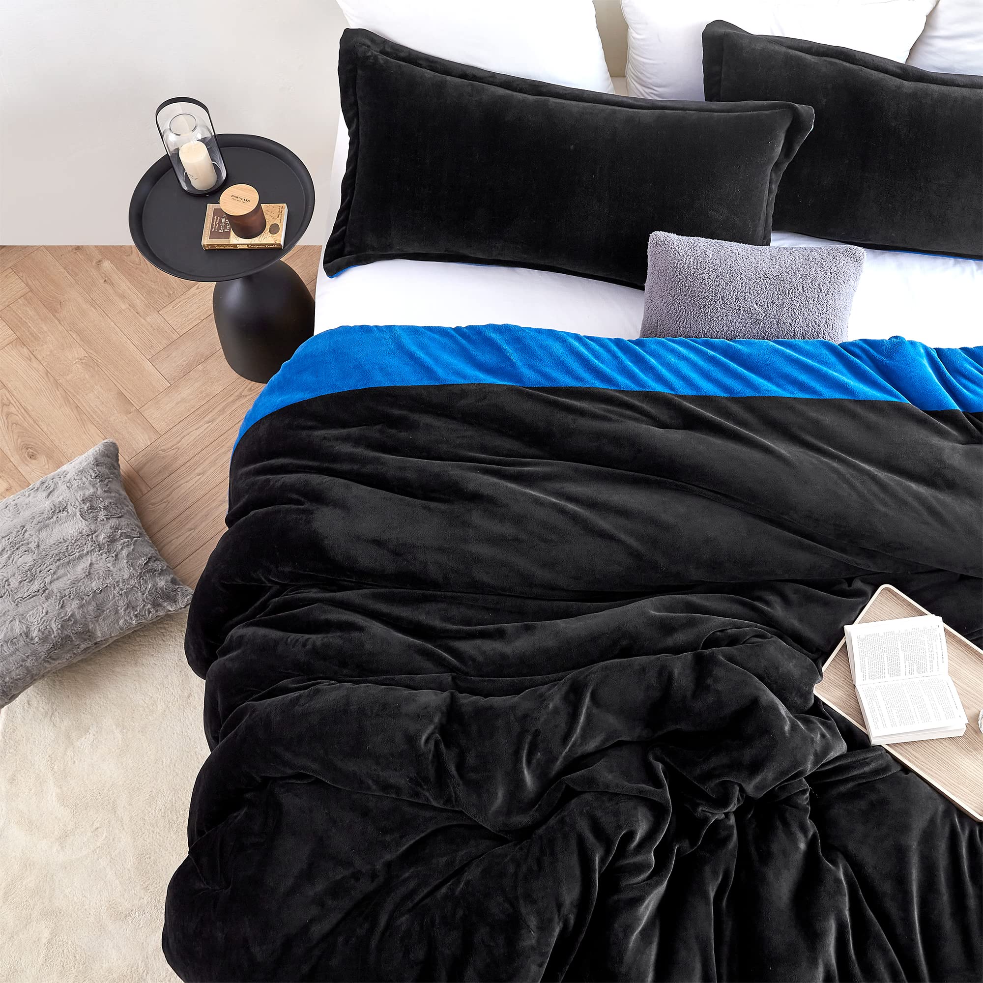 Byourbed Even Heroes Need Sleep - Coma Inducer® Twin XL Comforter - Ultra Thick Blue Line Bedding for Police, Firefighters & First Responders - Perfect for Shift Workers & Emergency Personnel