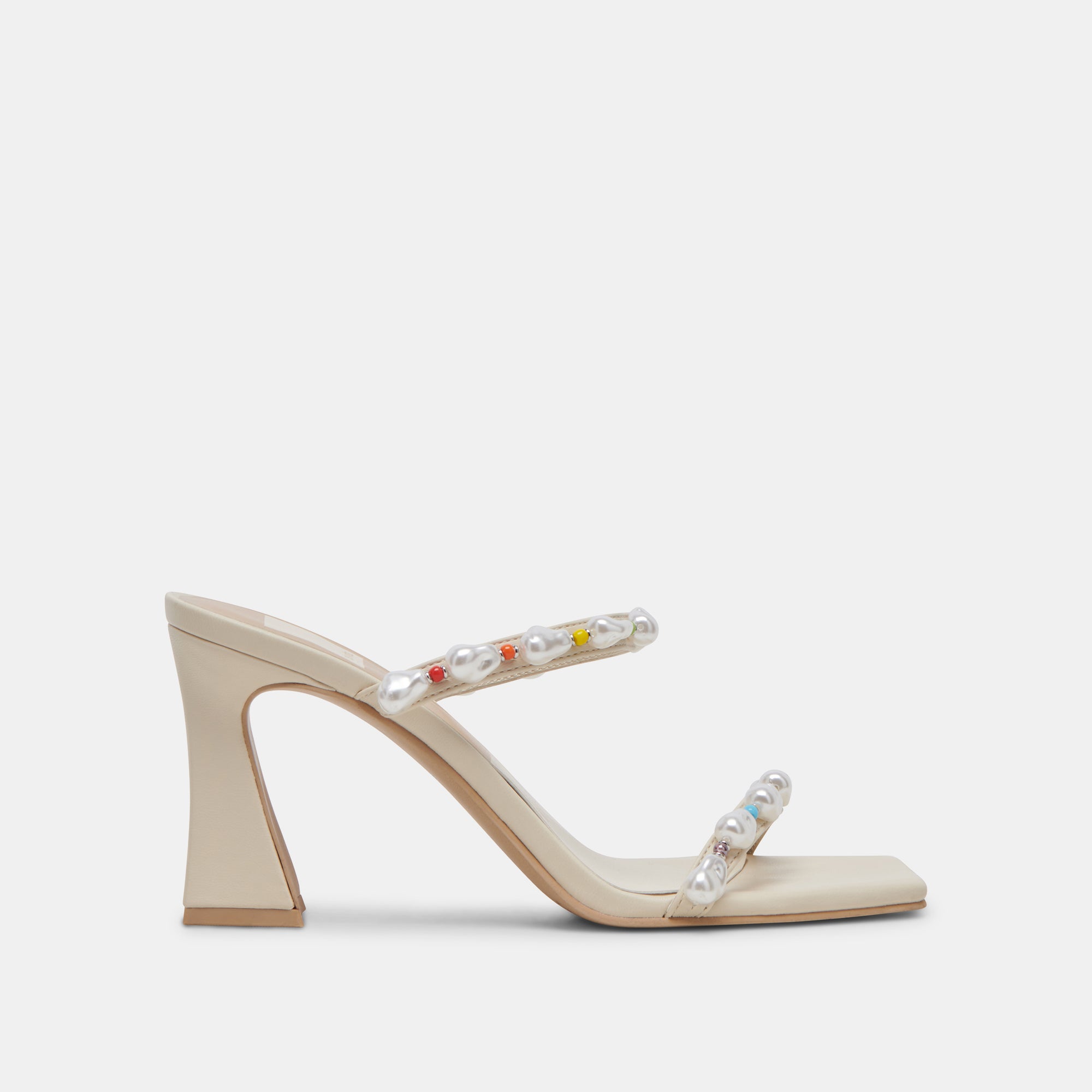 Naja Pride Heels with Rainbow Pearls - Stylish Women's High Heels for LGBTQ+ Pride, Parties, and Special Occasions