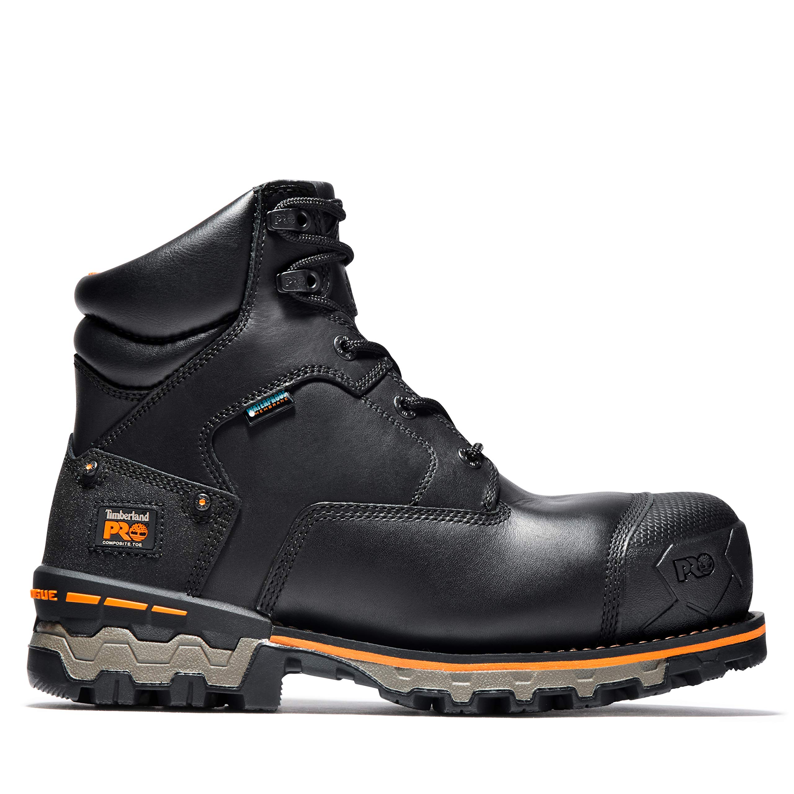 Timberland PRO Men's Boondock 6 Inch Composite Safety Toe Waterproof Work Boots for Construction & Industrial Use - Slip Resistant & Comfortable for All-Day Wear