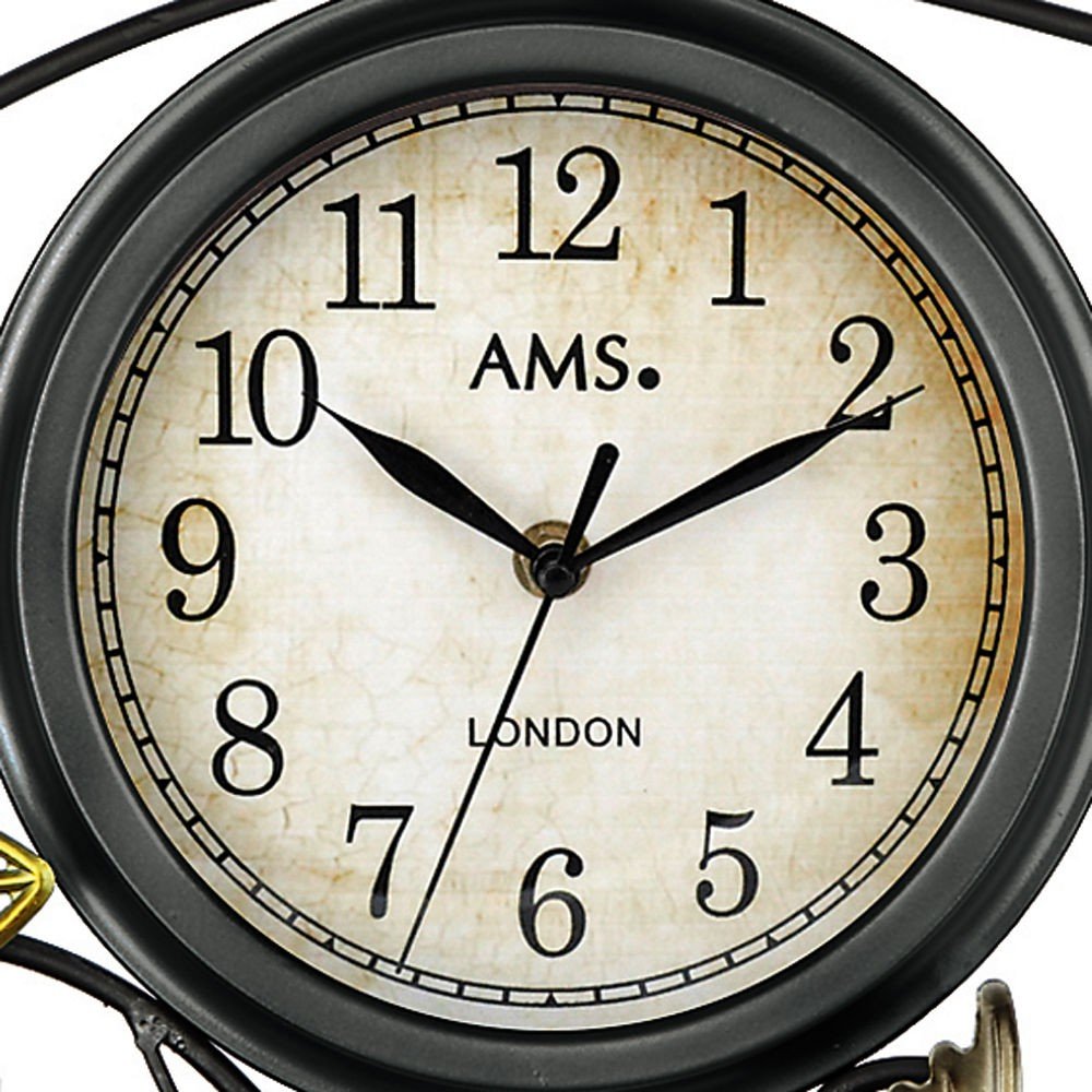 Modern Wall Clock 9446 - Silent Non-Ticking Battery Operated, Large Round Analog Clock for Living Room, Bedroom, Office & Kitchen Decor