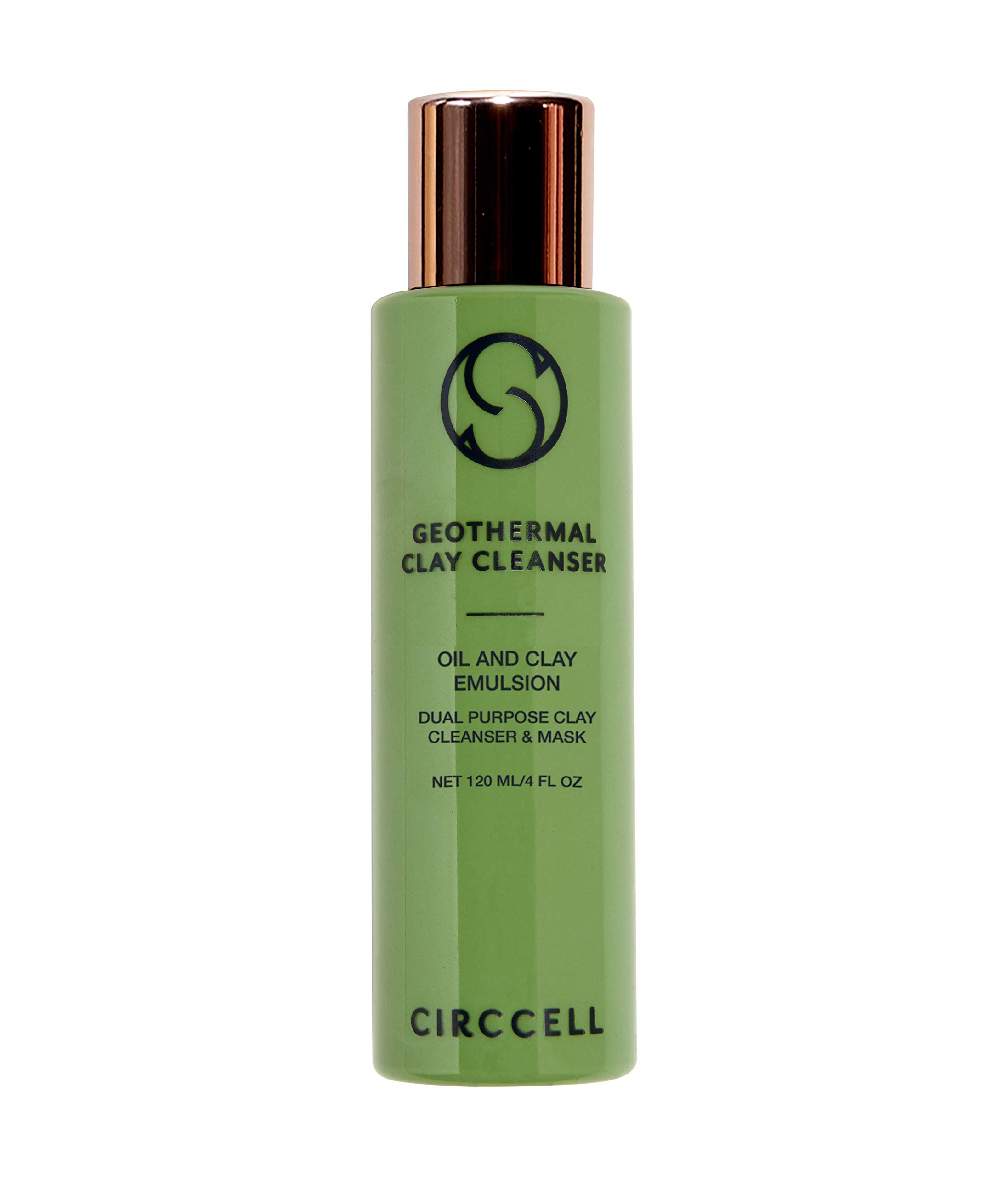 CIRCCELL Geothermal Clay Cleanser – Hydrating Facial Wash with Arctic Clay & Essential Oils for Deep Cleansing & Detox – Suitable for All Skin Types – Use as Daily Face Wash or Purifying Mask for Glowing Skin