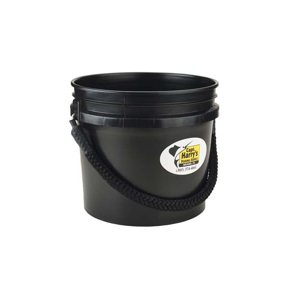 Battlewagon Bucket 3.5 Gallon with Rope Handle - Heavy Duty Utility Pail for Camping, Gardening & Construction - Durable Plastic Water Bucket with Comfortable Handle