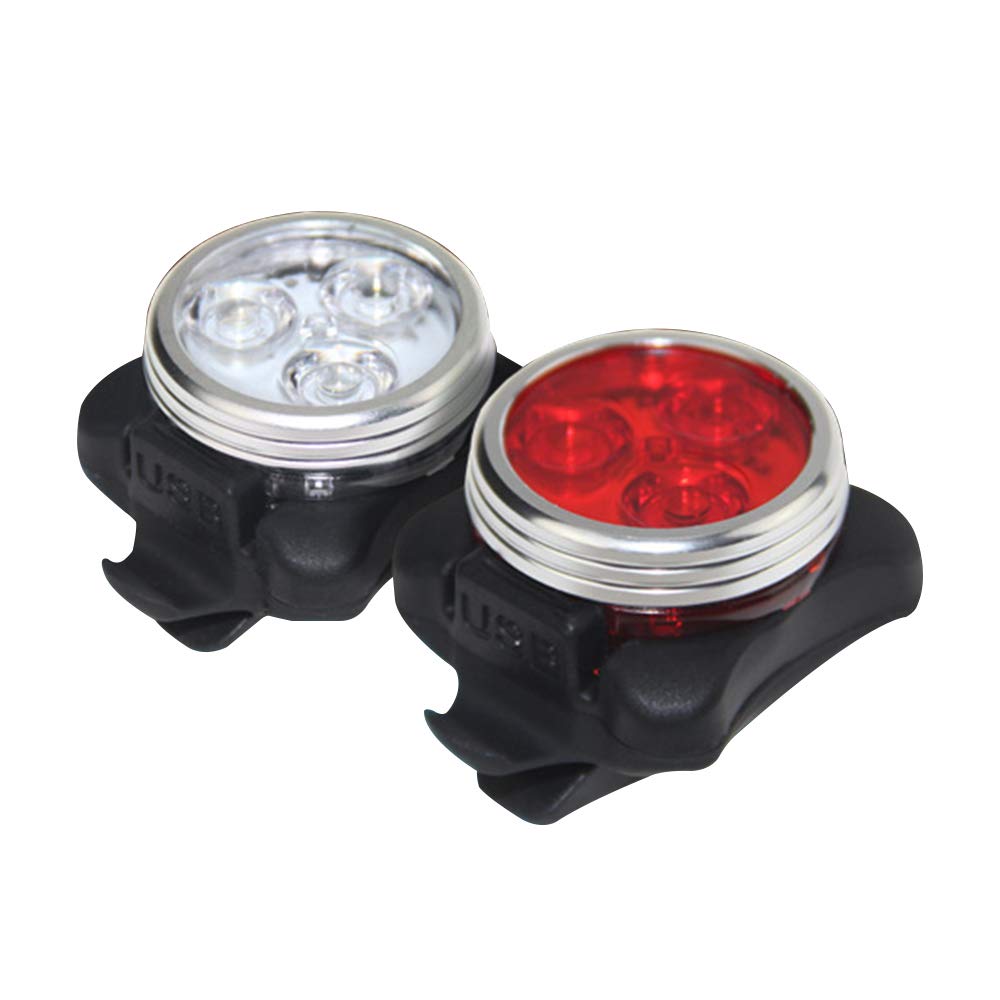 GoolRC USB Rechargeable Bike Light Set - 4 Mode LED Headlight & Rear Bicycle Light for Mountain & Road Bikes | Waterproof Cycling Safety Lights for Night Riding, Commuting & Outdoor Adventures