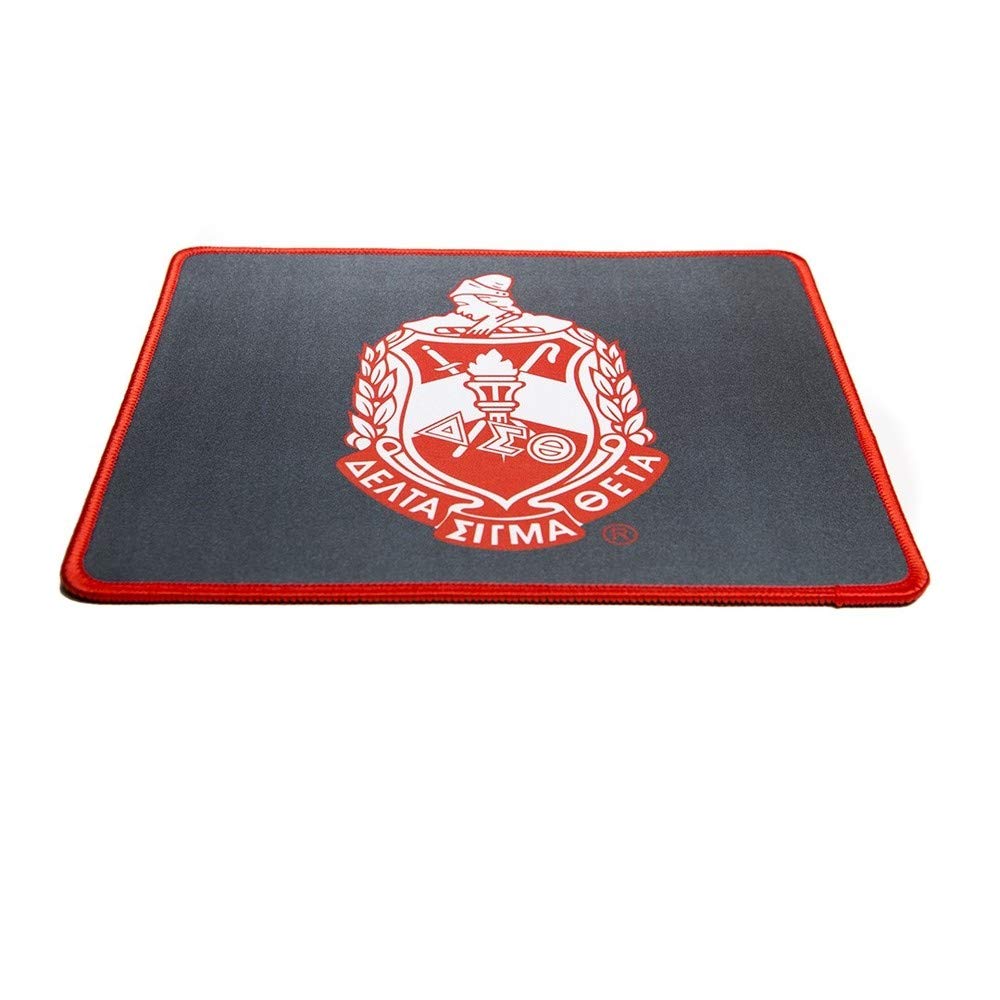Delta Sigma Theta Sorority Custom Hemmed Mouse Pad - Non-Slip Rubber Base for Office & Gaming - Perfect Gift for College Students & Alumni
