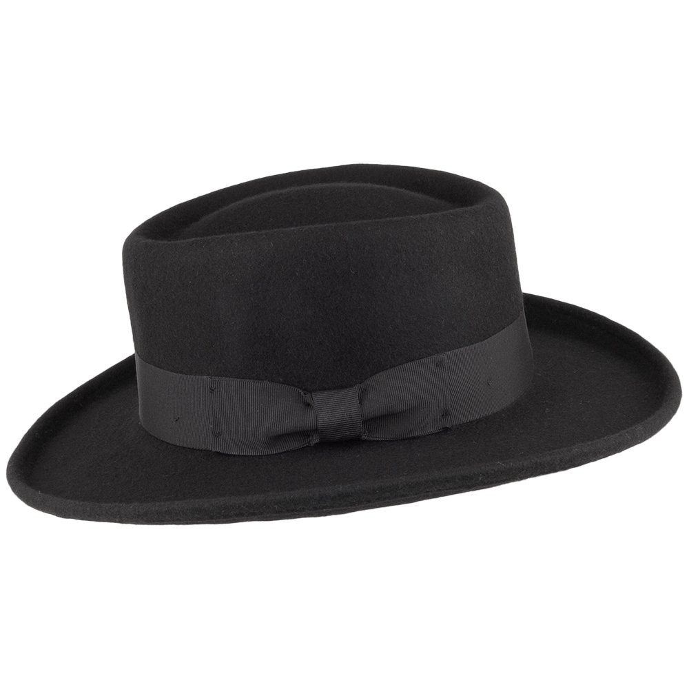 Wool Gambler Hat for Outdoor & Western Style