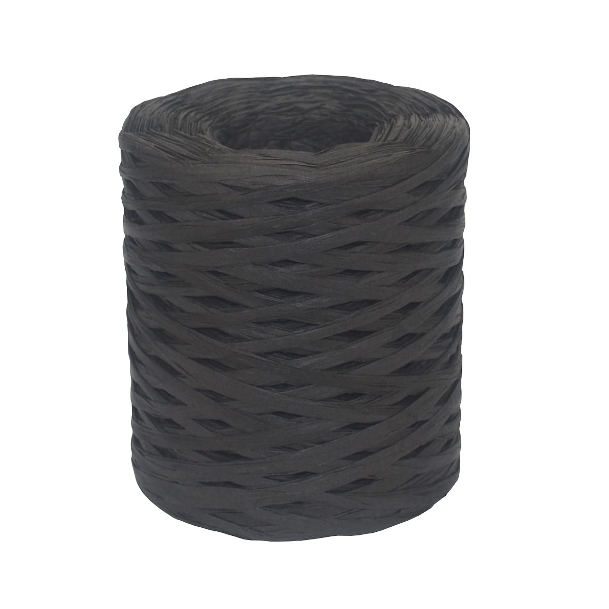 Premium DooGu Raffia Paper Ribbon - 218 Yards Natural Fiber Twine for DIY Crafts, Gift Wrapping & Box Decor (14 Inch Wide, Black) | Perfect for Wedding Favors, Party Decorations & Handmade Gift Packaging