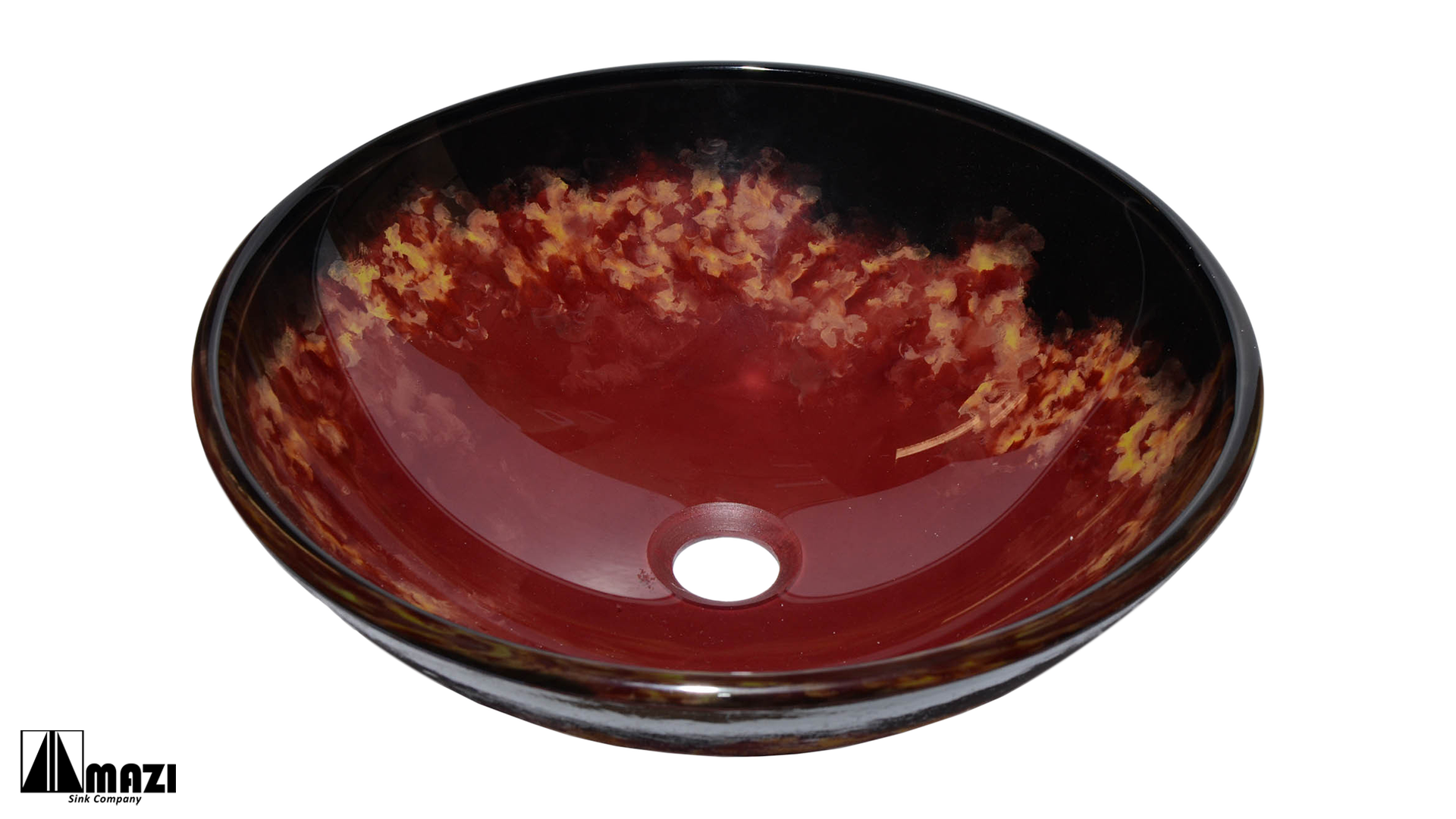 Premium Glass Vessel Bathroom Sink CH9015 - Modern Above Counter Basin for Vanity, Bathroom & Powder Room - Perfect for Contemporary Home Decor & Luxury Spa Style Bathrooms