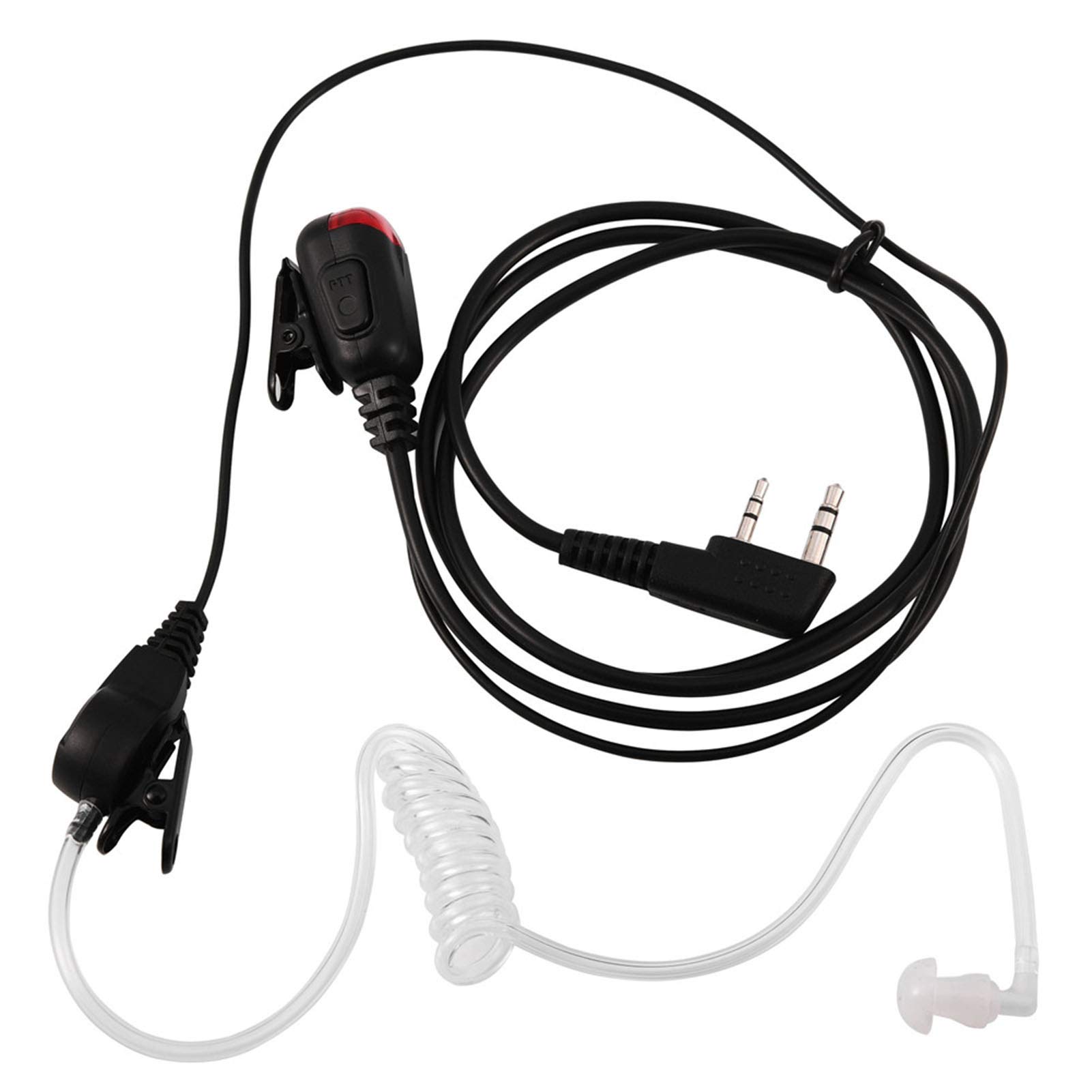 Universal 2Pin Acoustic Tube Earpiece for Two-Way Radio Walkie Talkie - Clear Communication for Security, Construction & Outdoor Activities