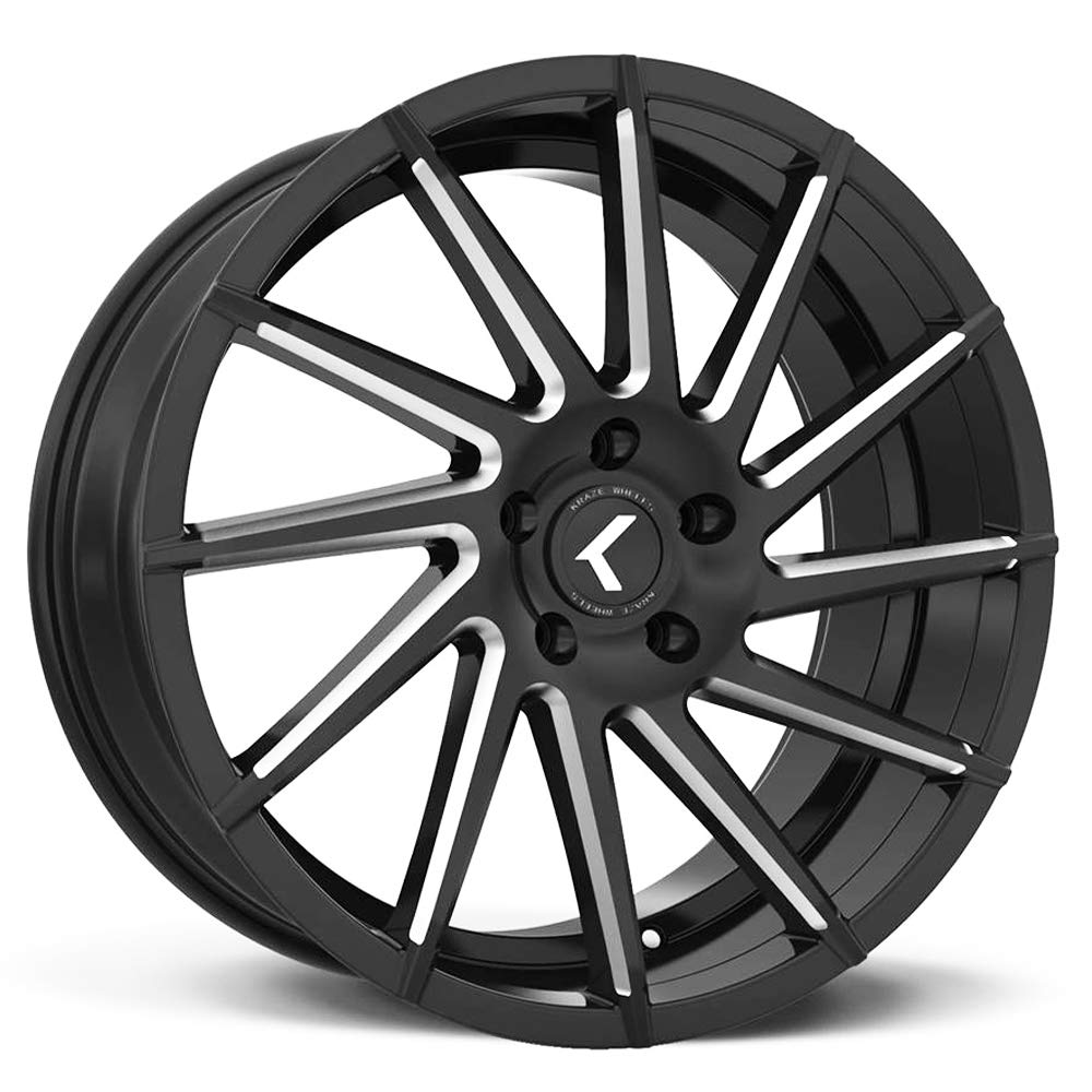 Premium Black/Milled Aluminum Wheel Spinner - 18x8 Inches, 5x5 mm Bolt Pattern, 40mm Offset - Perfect for Trucks, SUVs, and Custom Car Upgrades