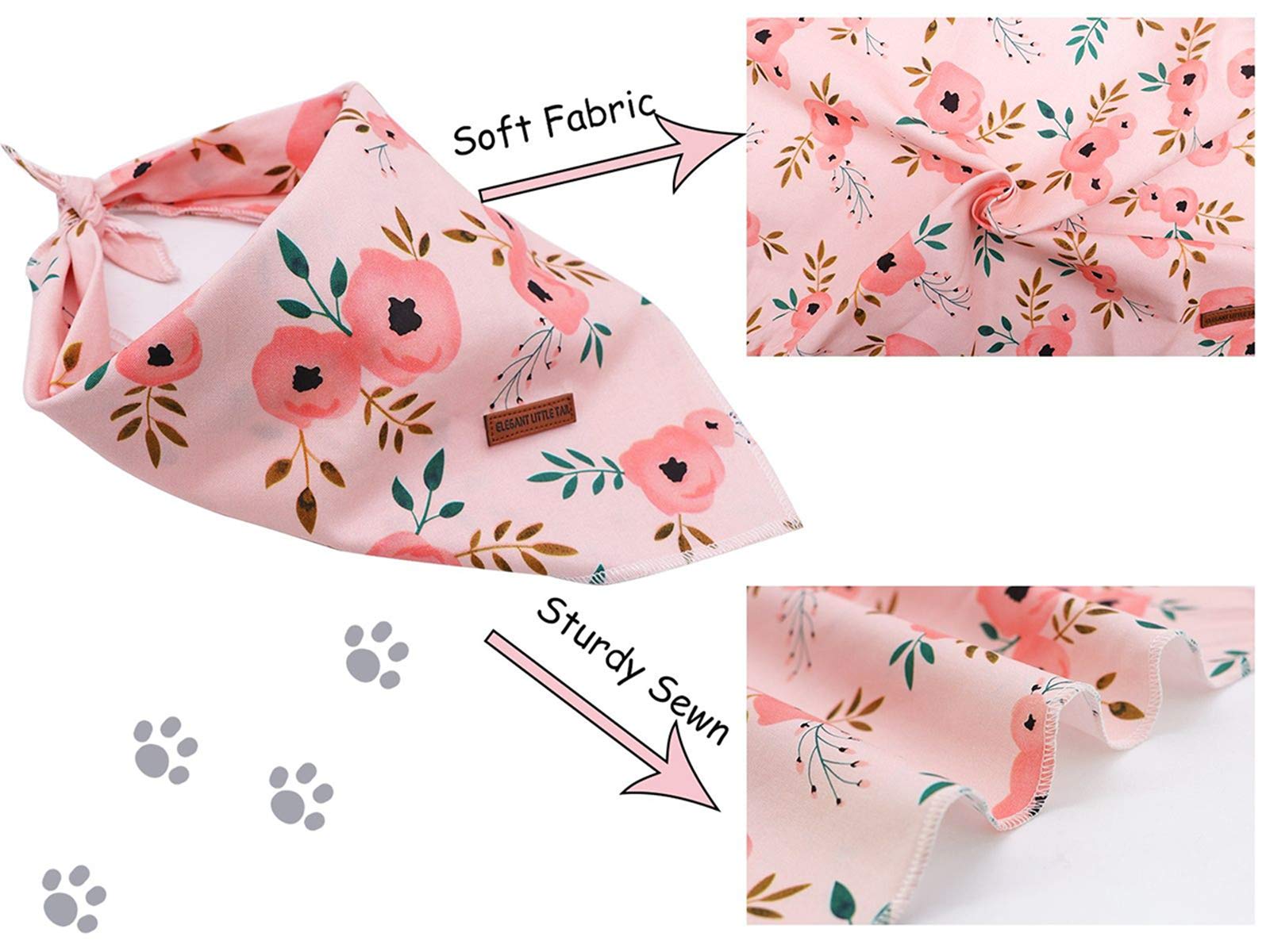 Elegant Small Tail Dog Bandana for Small Medium Large Dogs - Adjustable Comfortable Dog Bib Scarf for Boys & Girls - Perfect for Walks, Photos & Special Occasions