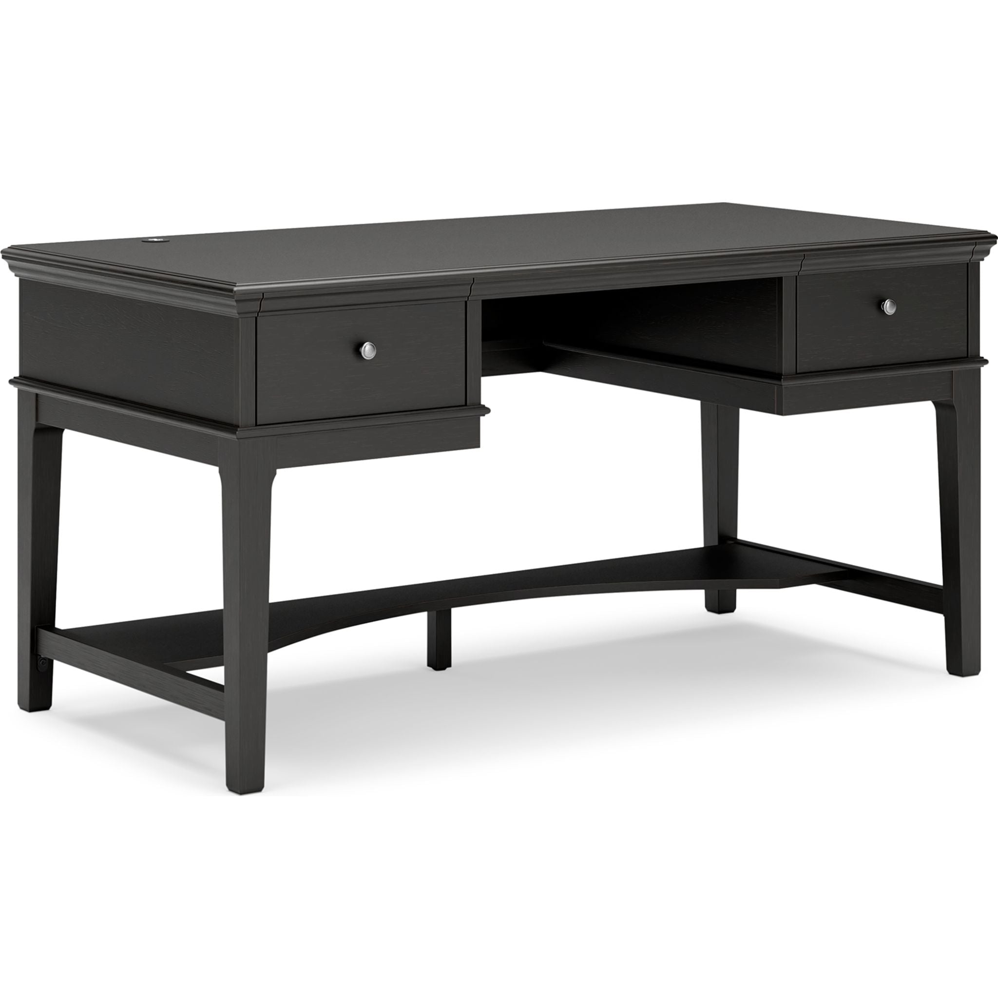 Beckincreek Black Office Desk - Modern & Stylish Writing Desk for Home & Workspace | Perfect for Remote Work, Study & Office Use
