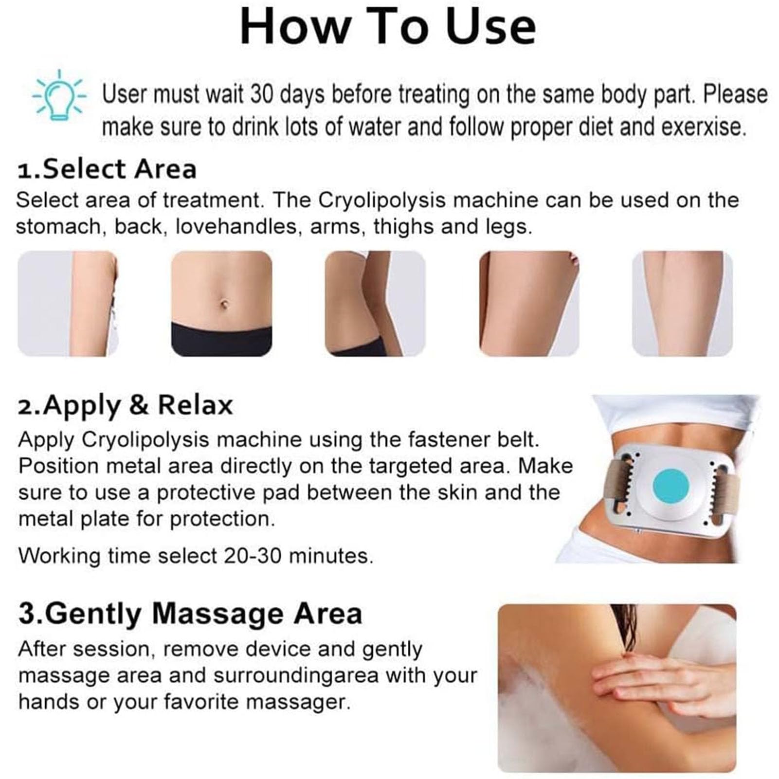 KardoL Fat Freezing Machine for Weight Loss - Portable Cryolipolysis Device for Fat Removal, Slimming Massager for Belly, Waist, Hips & Arms - At-Home Body Contouring & Cellulite Reduction