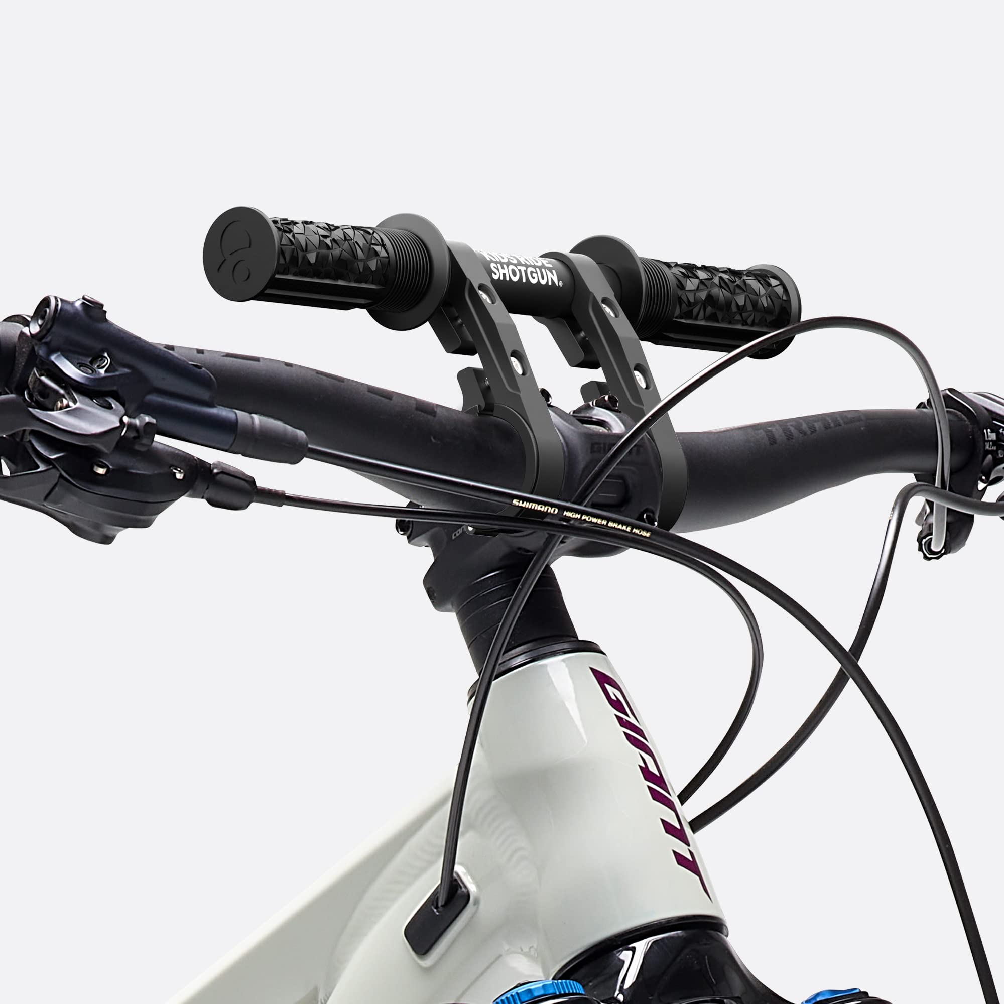 SHOTGUN Kids Bike Handlebar Attachment | Mountain Bike Child Seat Accessory | Easy Install & Remove (2.0 Child Handlebar) - Perfect for Family Cycling & Trail Adventures