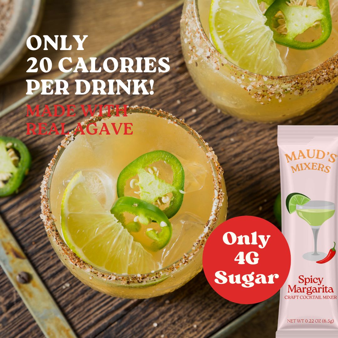 Premium Spicy Margarita Mix by Maud's Mixers - Authentic Cocktail Mix for Parties, BBQs & Cinco de Mayo Celebrations