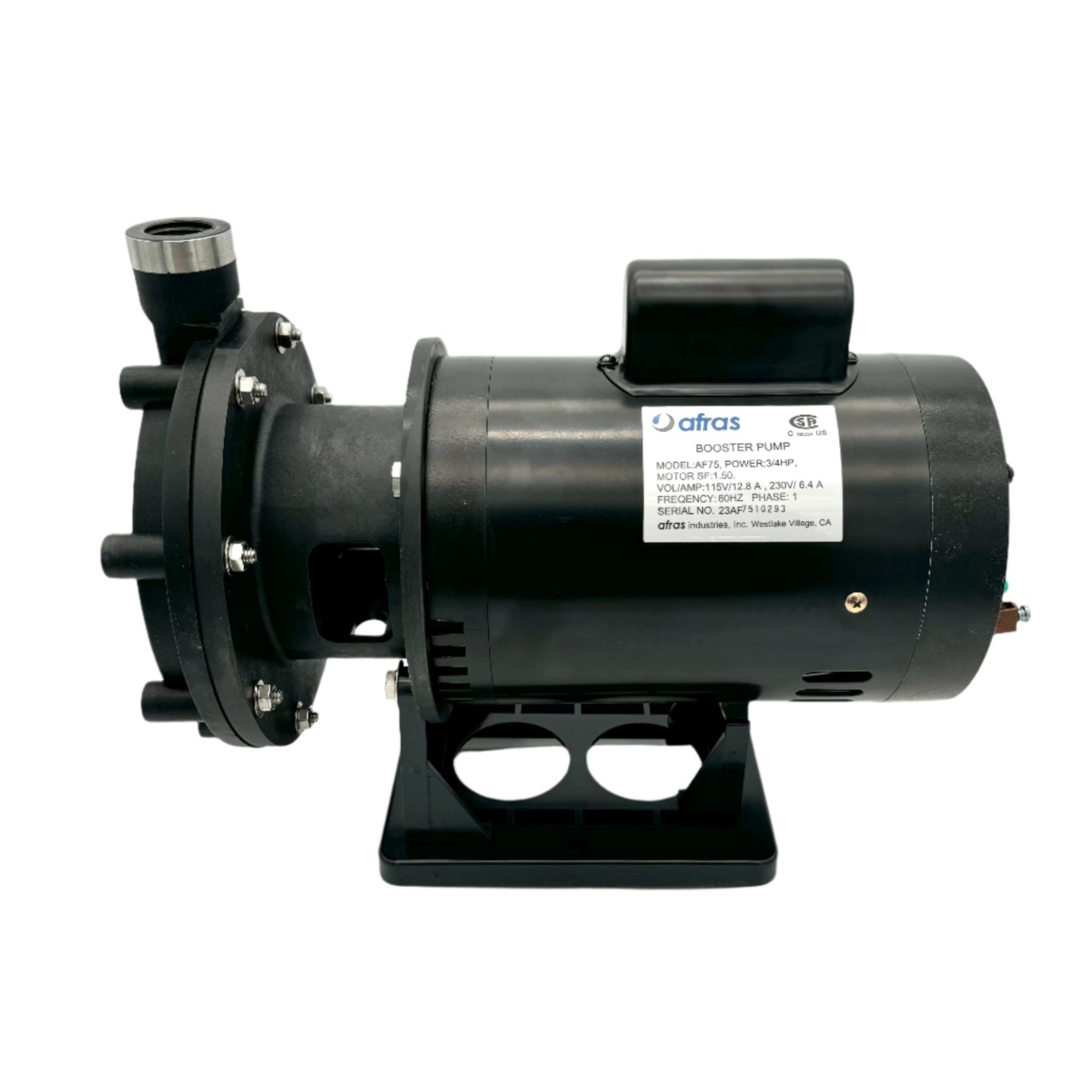 Afras 3/4 HP Booster Pump for Pressure Side Pool Cleaners | High Performance Water Pressure Booster | Perfect for Inground Pools, Spa Jets & Water Features