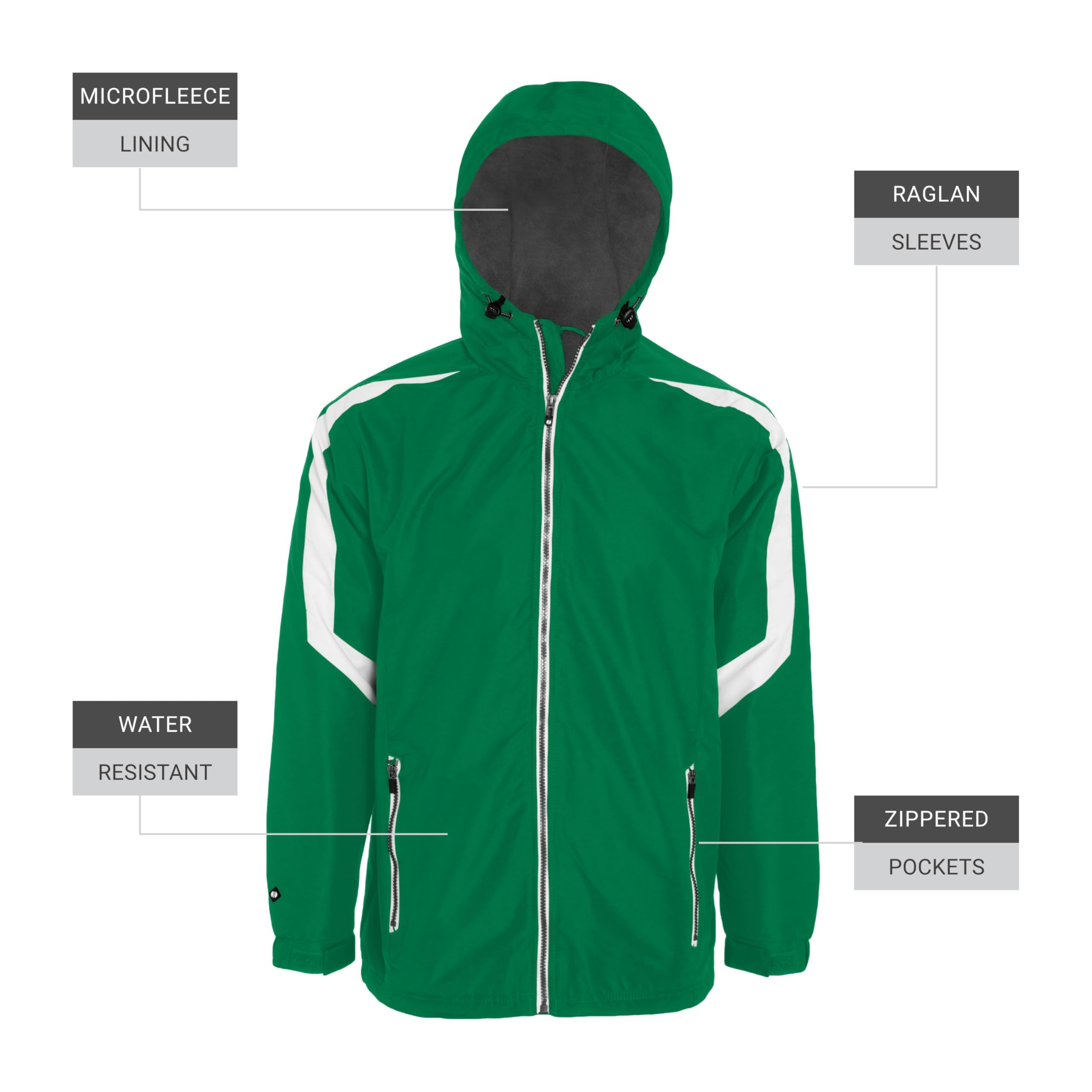 Holloway Water-Resistant Charger Jacket for Men - Lightweight Athletic Fit Windproof Outdoor Jacket for Hiking, Running & Travel