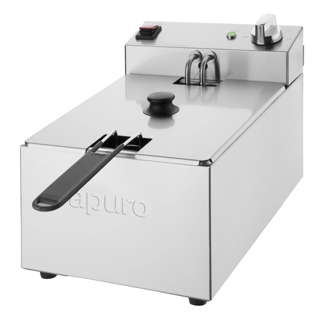Apuro 5L Single Electric Deep Fryer - Compact Home Kitchen Appliance for Frying Chicken, Fish, French Fries & More - Perfect for Family Gatherings & Party Cooking