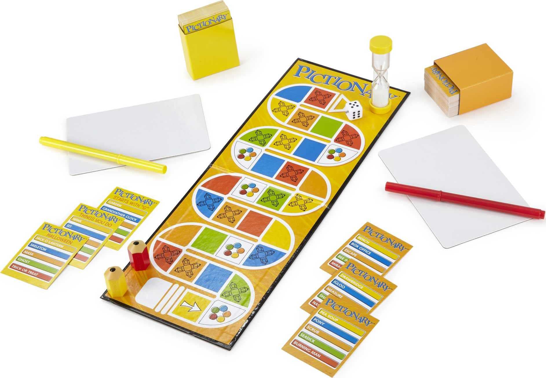Mattel Games Pictionary Board Game - Fun Drawing Game for Kids & Adults, Perfect for Family Game Nights & Parties with Dry Erase Markers & Boards | Great for Birthday Gifts, Team Building & Classroom Activities