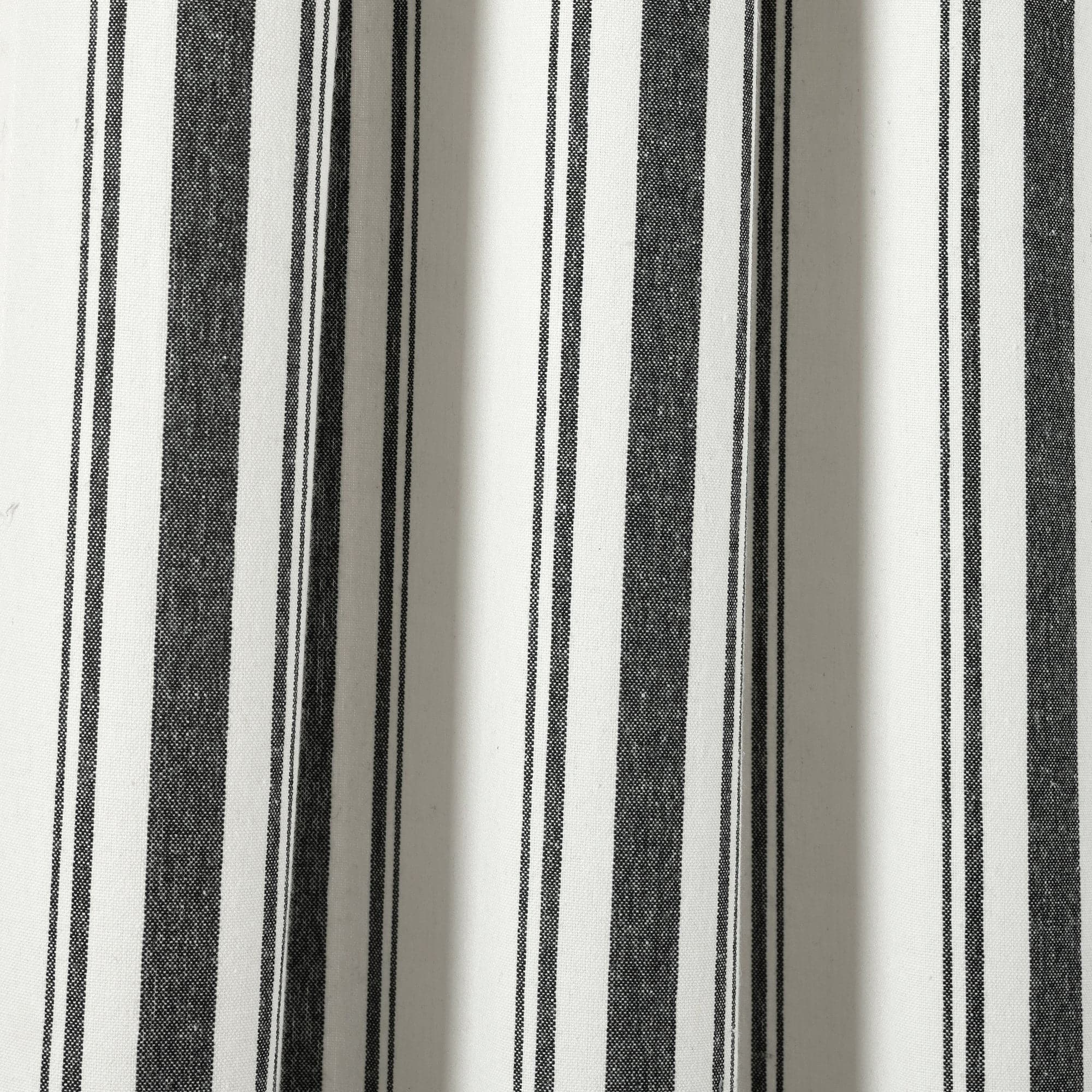 Farmhouse Stripe Yarn-Dyed Recycled Cotton Blend Window Curtain Panel Set - Blackout Thermal Insulated Drapes for Living Room, Bedroom & Nursery (2 Panels, 52x84 Inch) - Perfect for Rustic, Modern & Farmhouse Home Decor