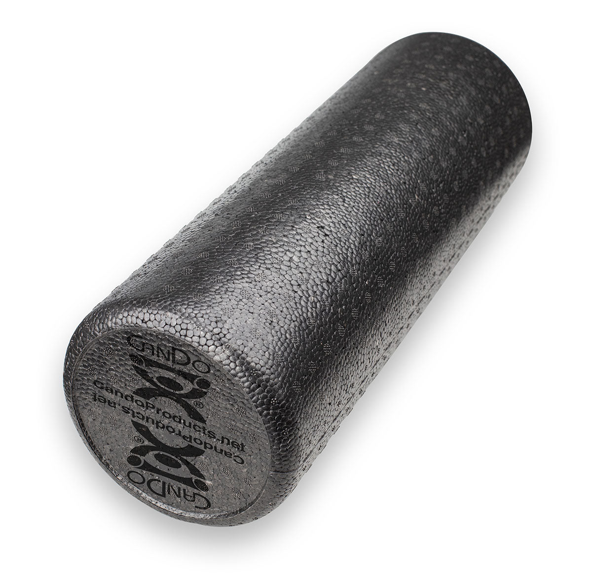 CanDo Foam Roller - Black Composite Extra Firm 6