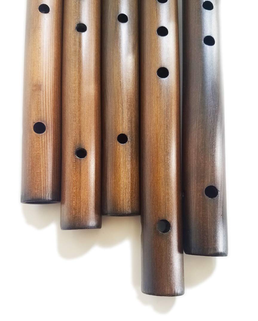 Premium Iron Stained Cedar Native American Style G Flute Set with Instructional Book & Carry Bag - Handcrafted Wooden Musical Instrument for Meditation, Ceremonies & Beginners | Stellar Flutes Basic G Package