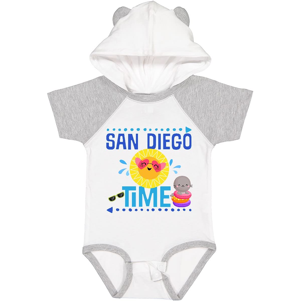 Inktastic San Diego Vacation Cute Beach Baby Bodysuit - Soft Cotton Infant Onesie for Boys & Girls - Perfect for Beach Trips, Family Photos & Summer Outfits