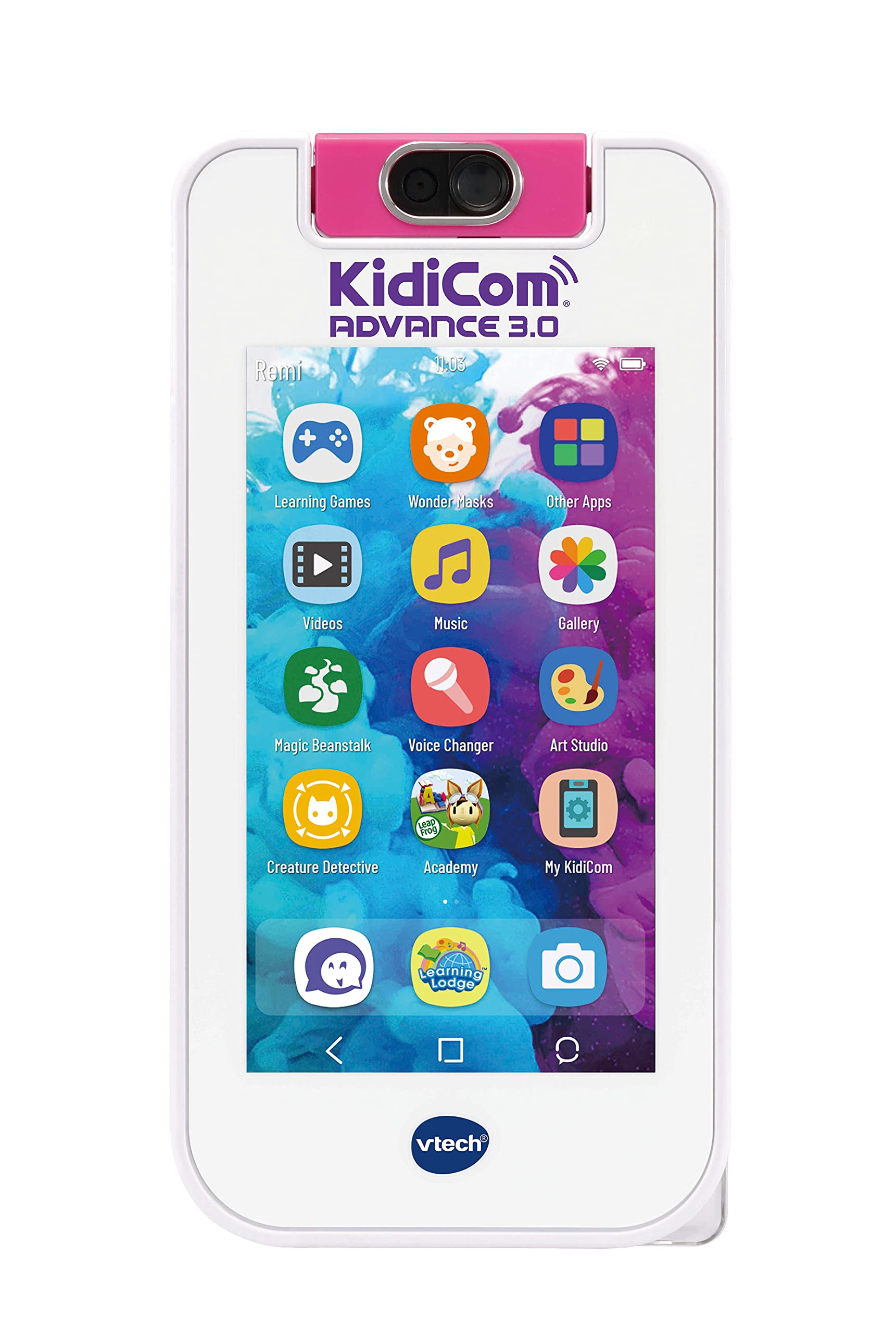 VTech Kidicom Advance 3.0 Pink - Interactive Learning Tablet for Kids Ages 4-7 | Educational Games, e-Books, Child-Safe Camera & Apps | Perfect Birthday Gift for Boys & Girls | Ideal for Home Learning & Travel Entertainment