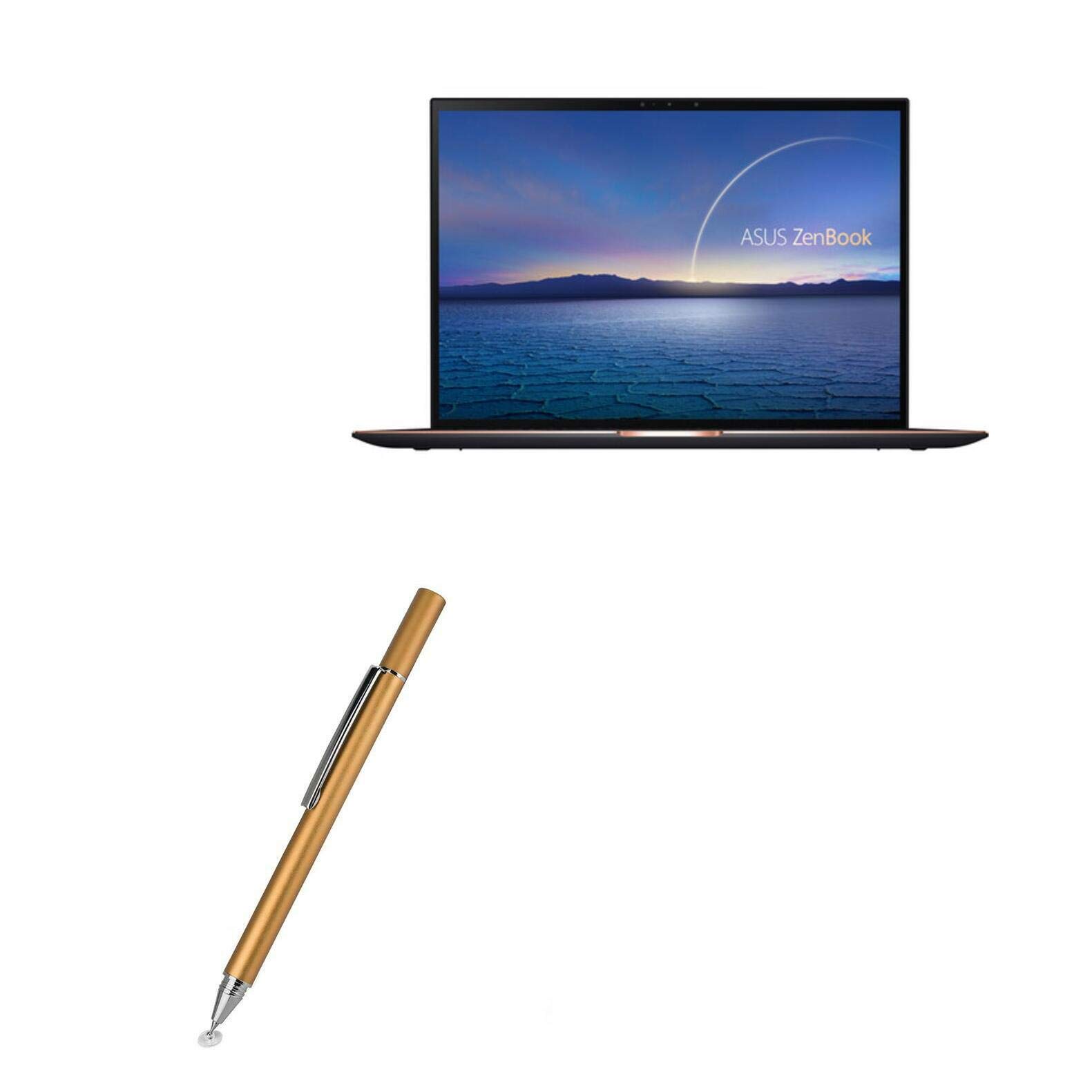 BoxWave FineTouch Capacitive Stylus Pen for ASUS ZenBook S UX393 - Super Precise Touch Screen Stylus with Champagne Gold Finish - Perfect for Note Taking, Drawing & Digital Signatures