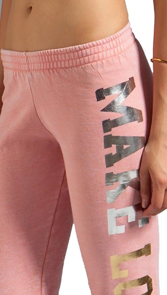 Women's Pink Skinny Sweatpants - Soft Stretchy Joggers for Yoga, Lounge & Workout - Comfortable High Waisted Leggings for Running, Gym & Home Wear