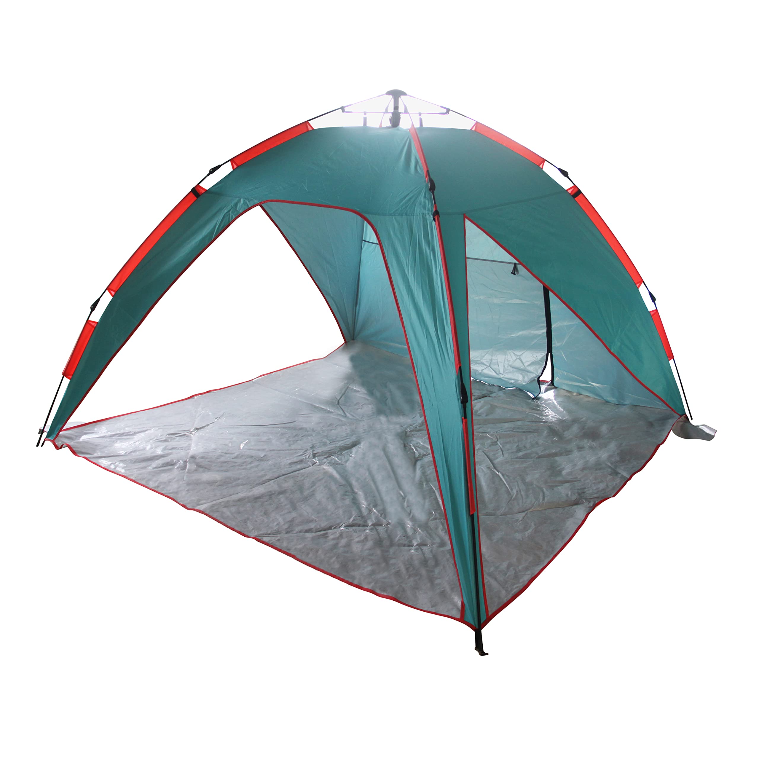 **Bliss Hammocks BHT-A39-TO Pop-Up Beach Tent with Carry Bag – Portable, UV Sun Protection, Wind & Waterproof – Lightweight & Durable for Travel, Camping, Picnics – Teal & Orange**
