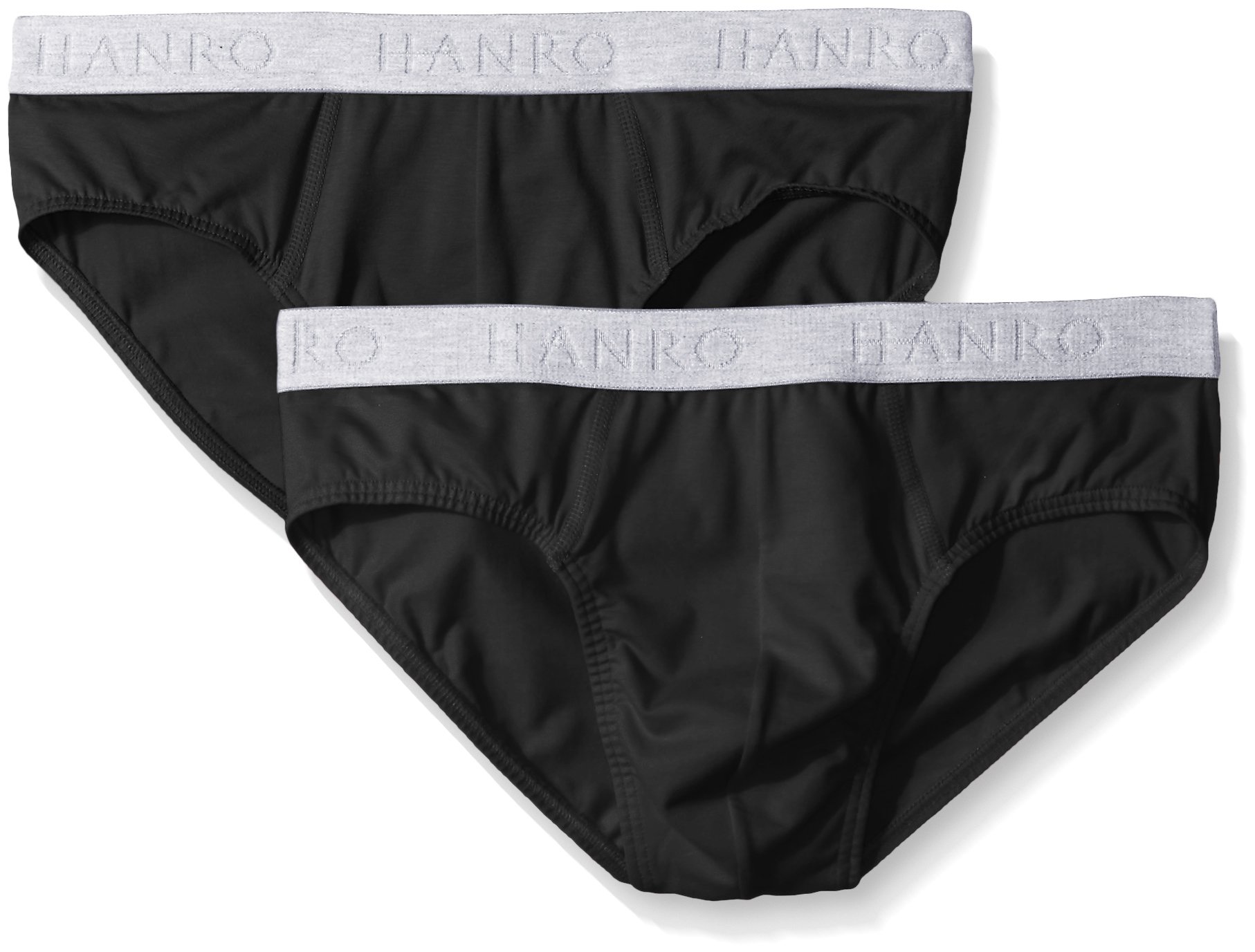 HANRO Men's Cotton Underwear 2-Pack - Soft Breathable Briefs for Everyday Comfort - Perfect for Workout, Travel & Daily Wear