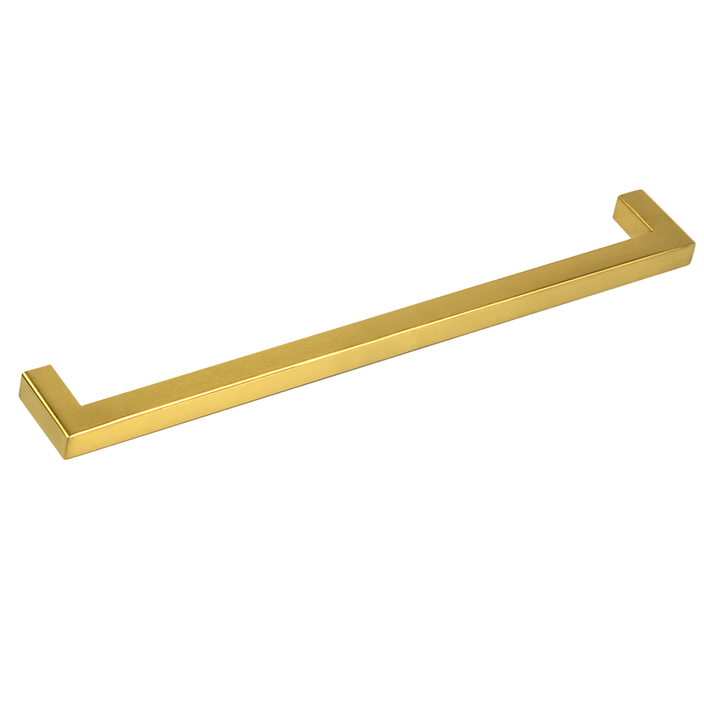 15 Pack Brushed Brass Drawer Pulls - Gold Finish Kitchen Cabinet Handles (256mm) - Modern Hardware for Cabinets, Dressers & Furniture Upgrade