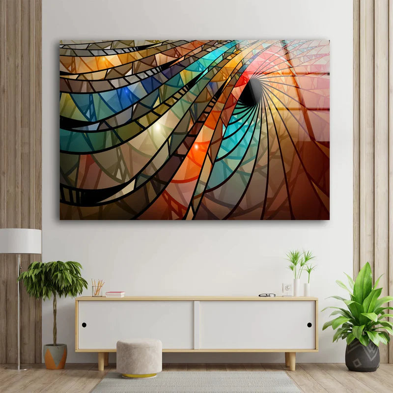 3D Abstract Pattern UV Printed Aluminum Art - High Quality Australian Made Wall Decor for Modern Home & Office