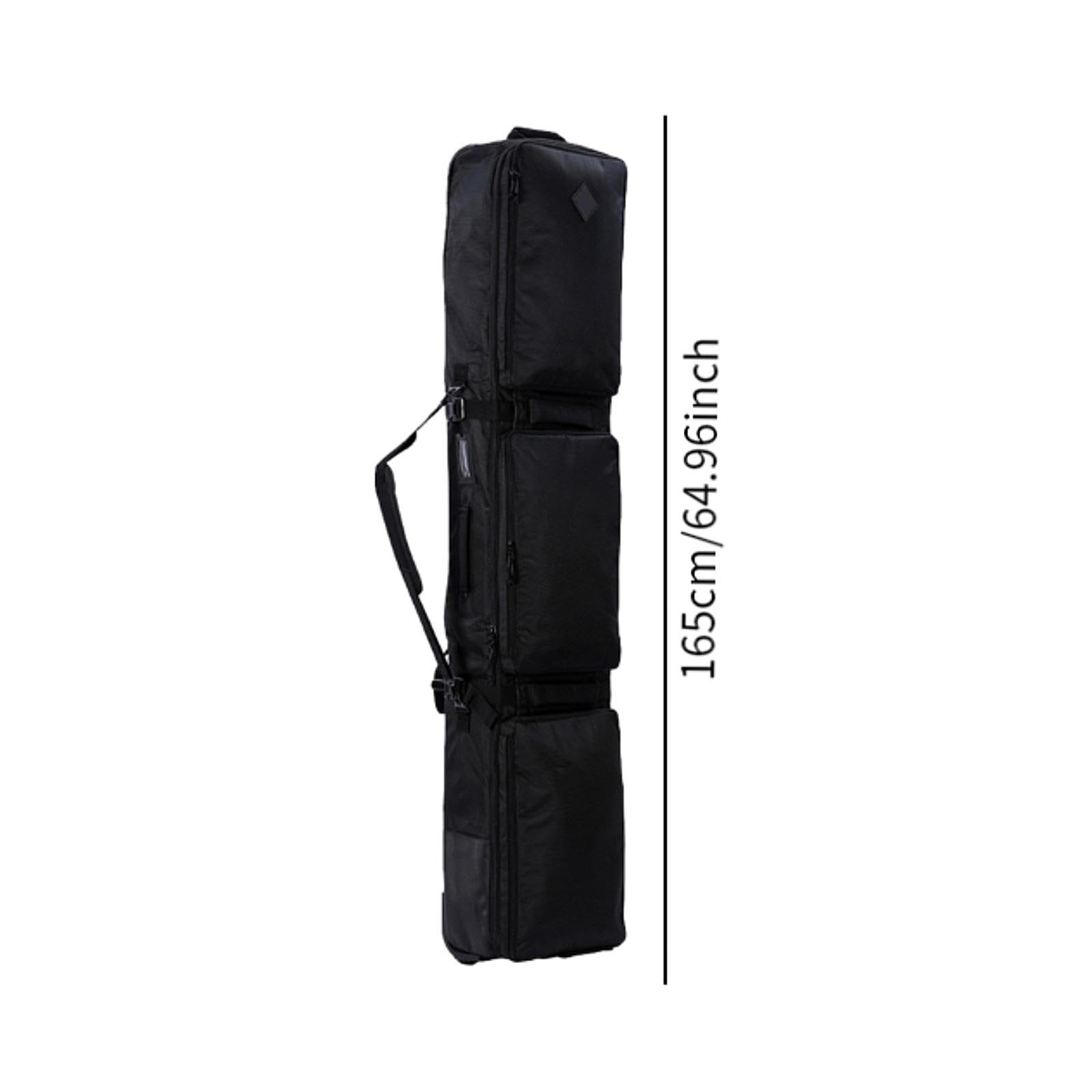 Heavy Duty Wheeled Ski and Snowboard Bag with Reinforced Zippers & Buckles - Perfect for Air Travel and Winter Sports Gear Storage